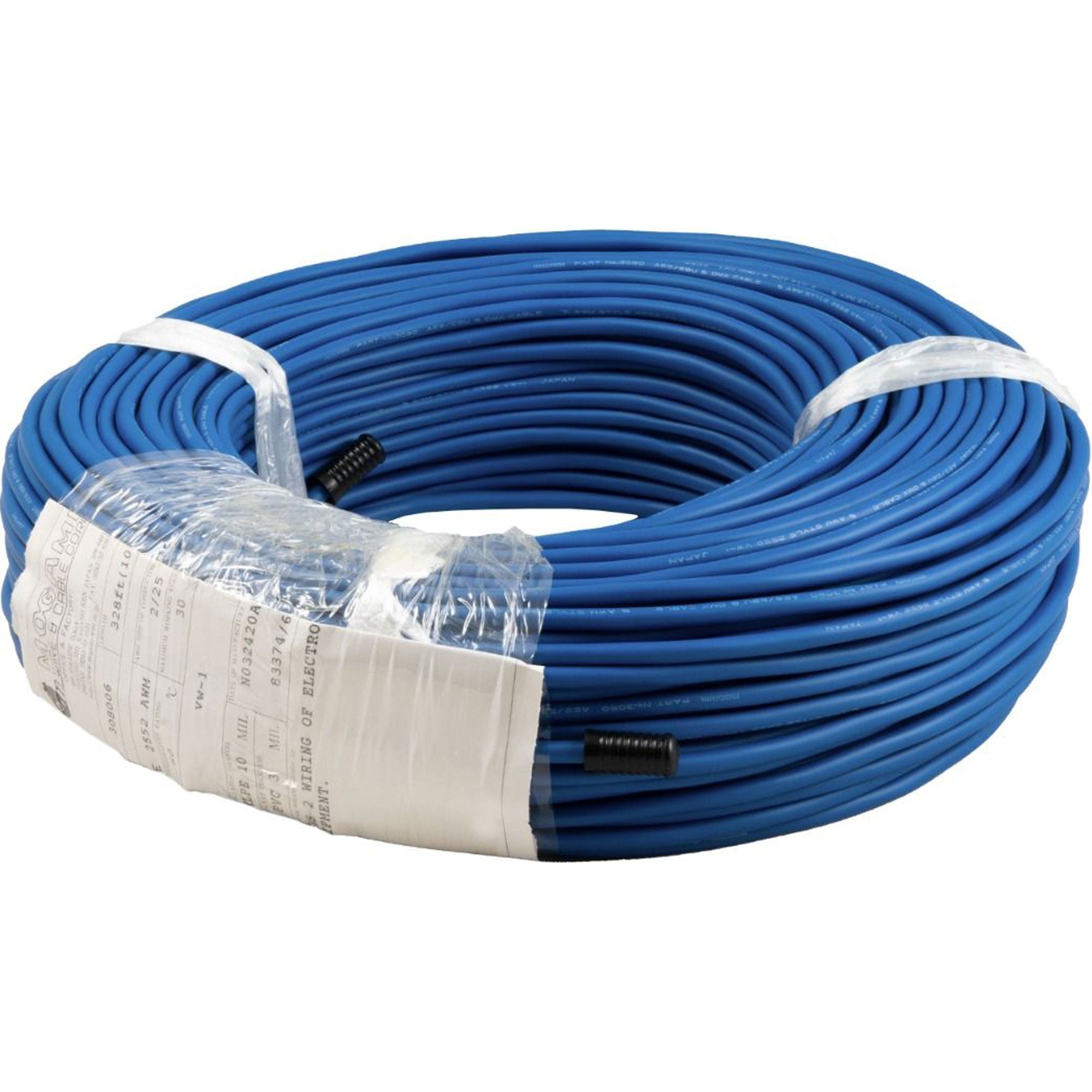 Mogami W3080 110 Ohm AES/EBU Digital Audio Cable (Blue, 328'/100m Roll)