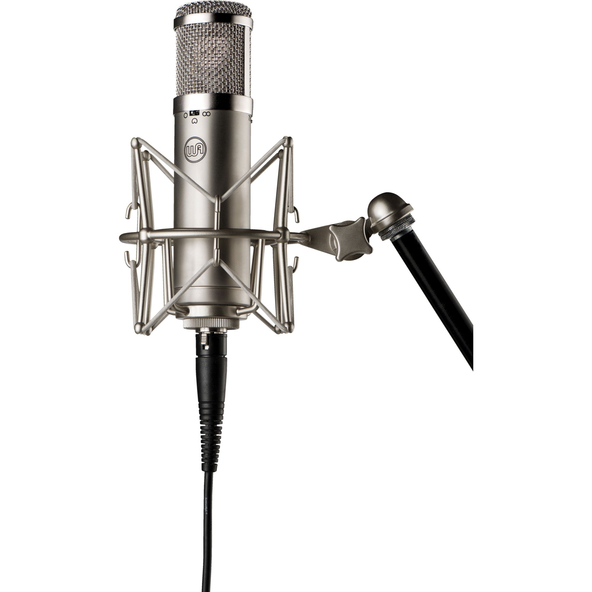 Warm Audio WA-47jr Large-Diaphragm FET Condenser Microphone with FREE 20' XLR Cable (Silver)
