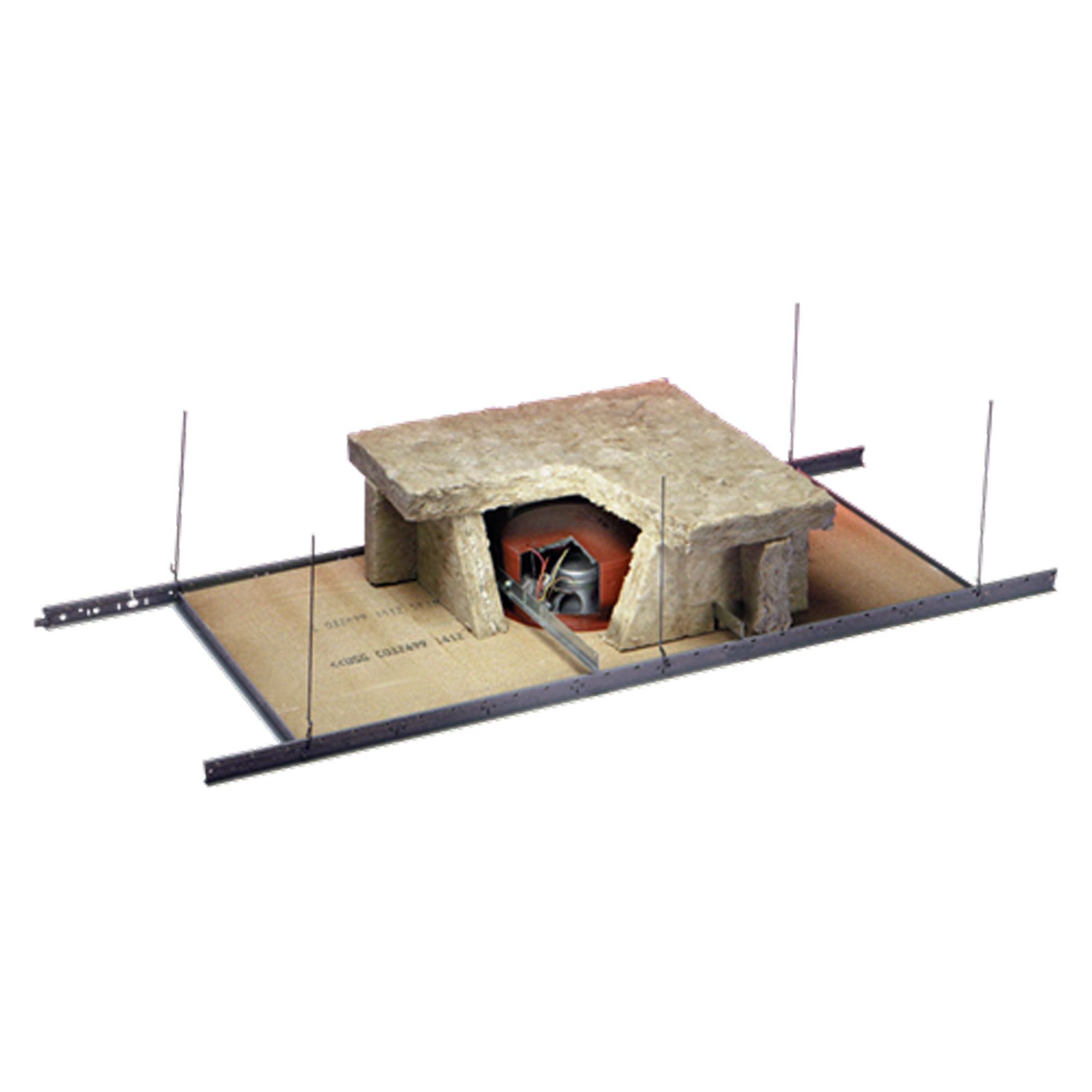 AtlasIED C803AT87FRK Fire Rated 8" Speaker with 8-Watt 70V Transformer, Enclosure, and Baffle (6 Pack)