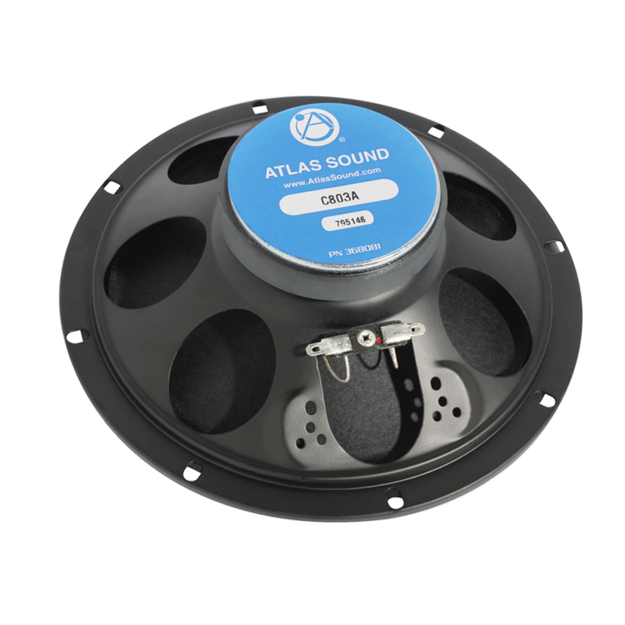 AtlasIED C803AT87 8" In-Ceiling Coaxial Speaker with 8-Watt 70V Transformer