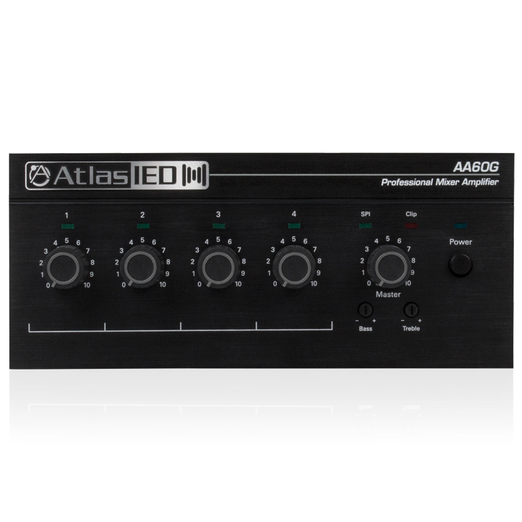 AtlasIED AA60G 4-Input, 60-Watt Mixer Amplifier with Global Power Supply