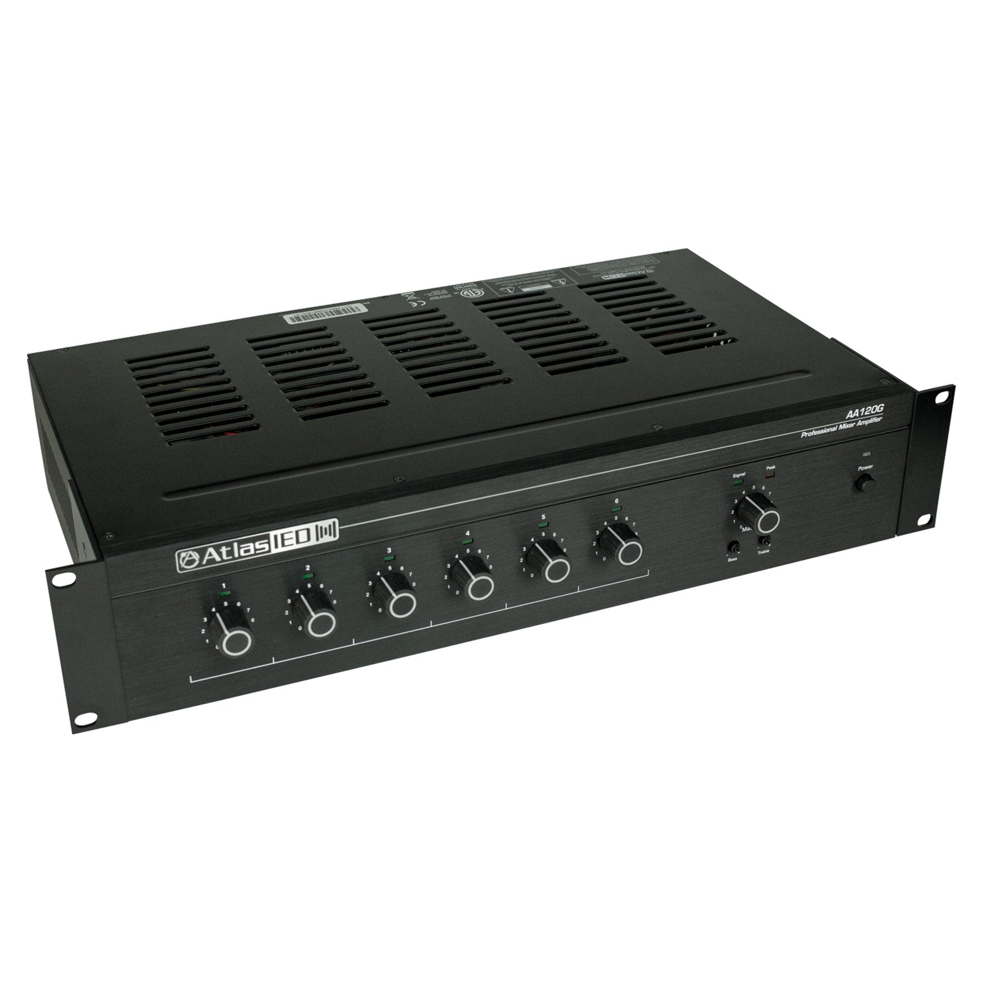 AtlasIED AA120G 6-Input, 120-Watt Mixer Amplifier