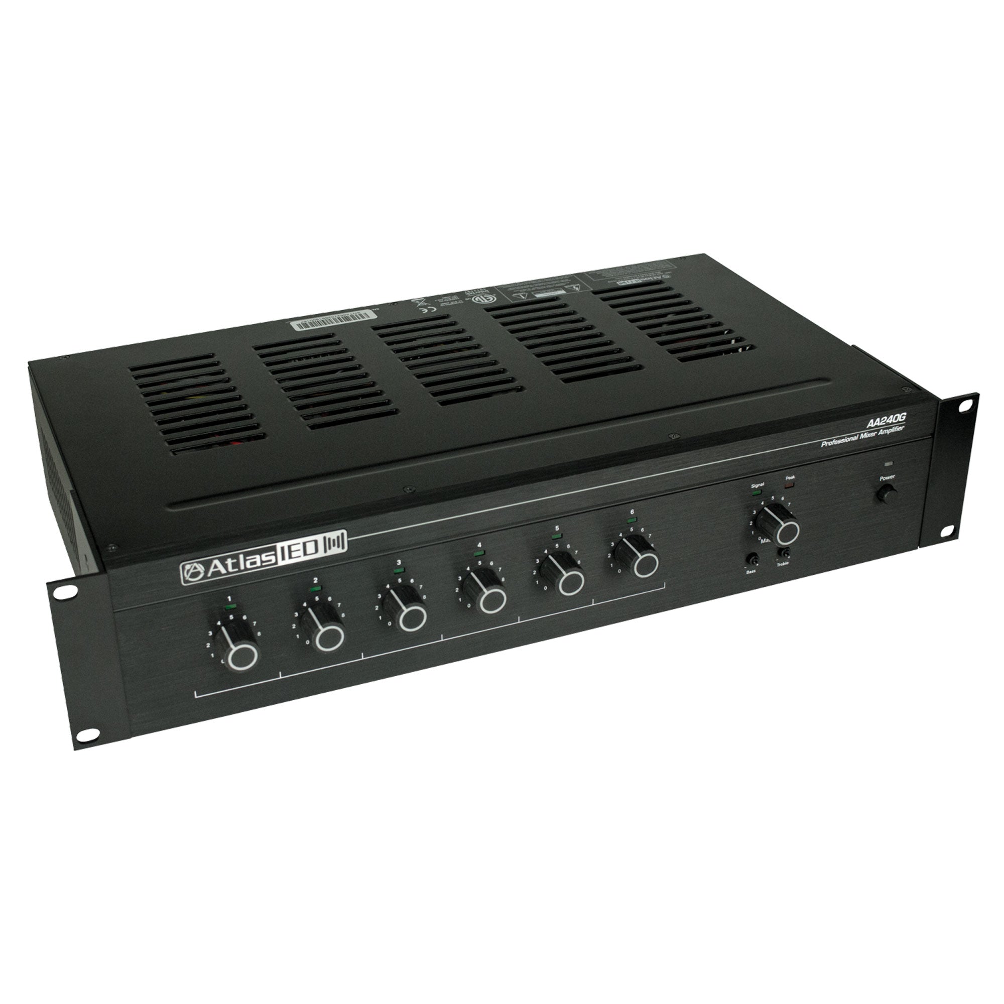 AtlasIED AA240G 6-Input, 240-Watt Mixer Amplifier