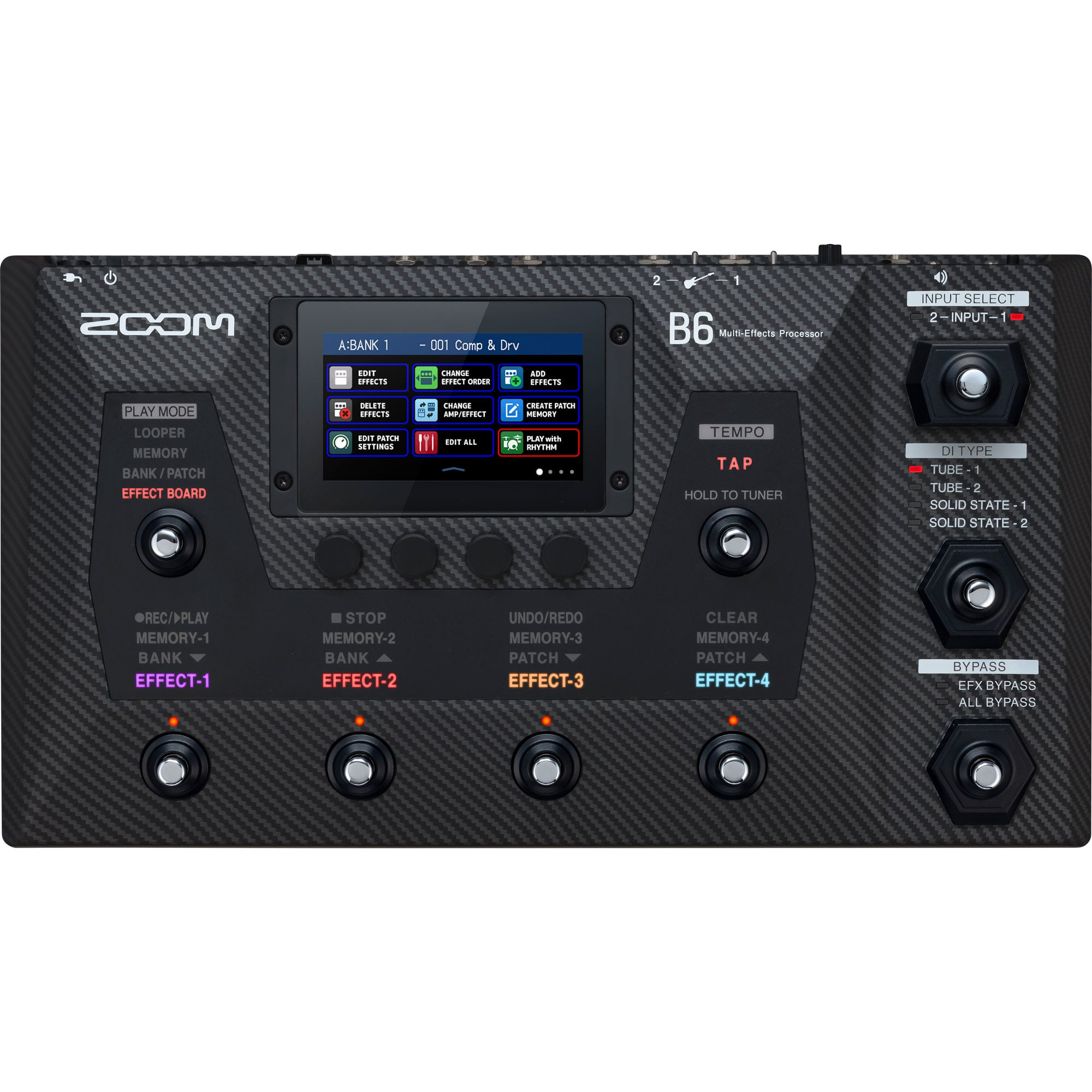 Zoom B6 Multi-Effects Processor for Electric Bass