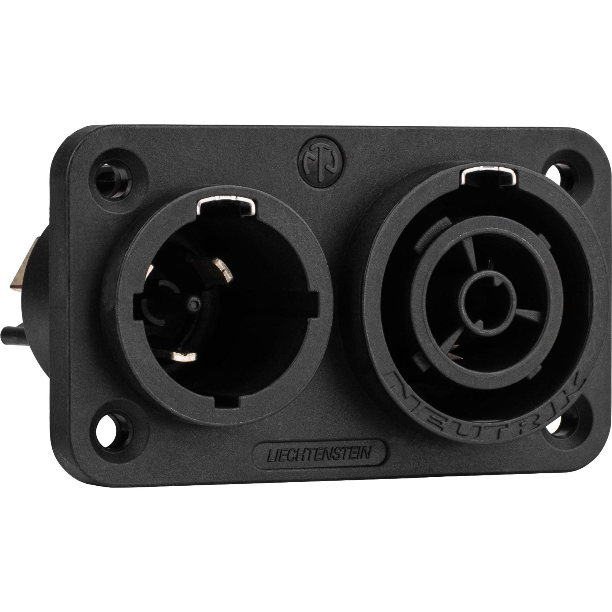 Neutrik NAC3PX-TOP powerCON TRUE1 TOP Inlet-Outlet Combination Chassis Connector