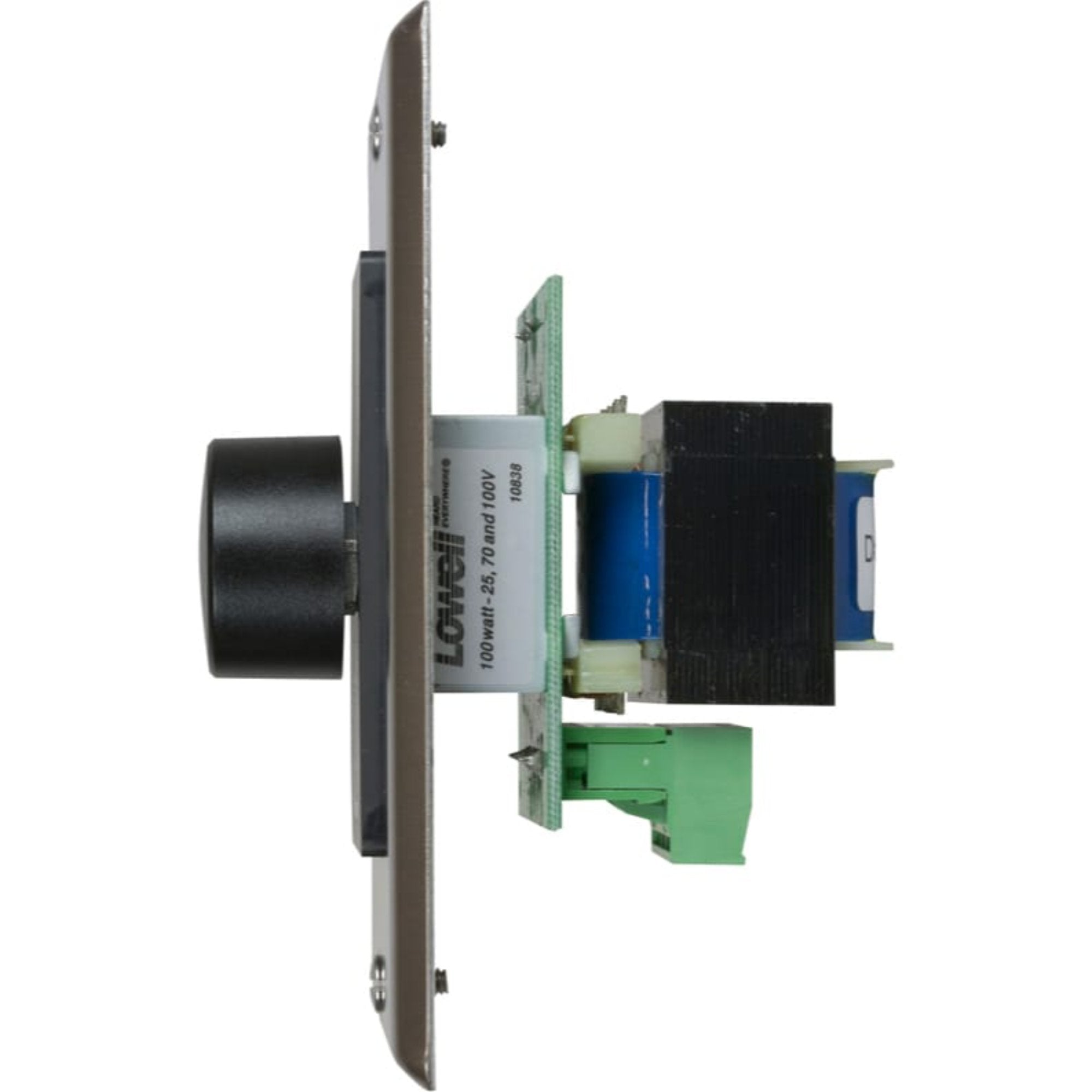 Lowell 100LVC-DSB Single Gang 100W Volume Attenuator (Decora Stainless & Black)