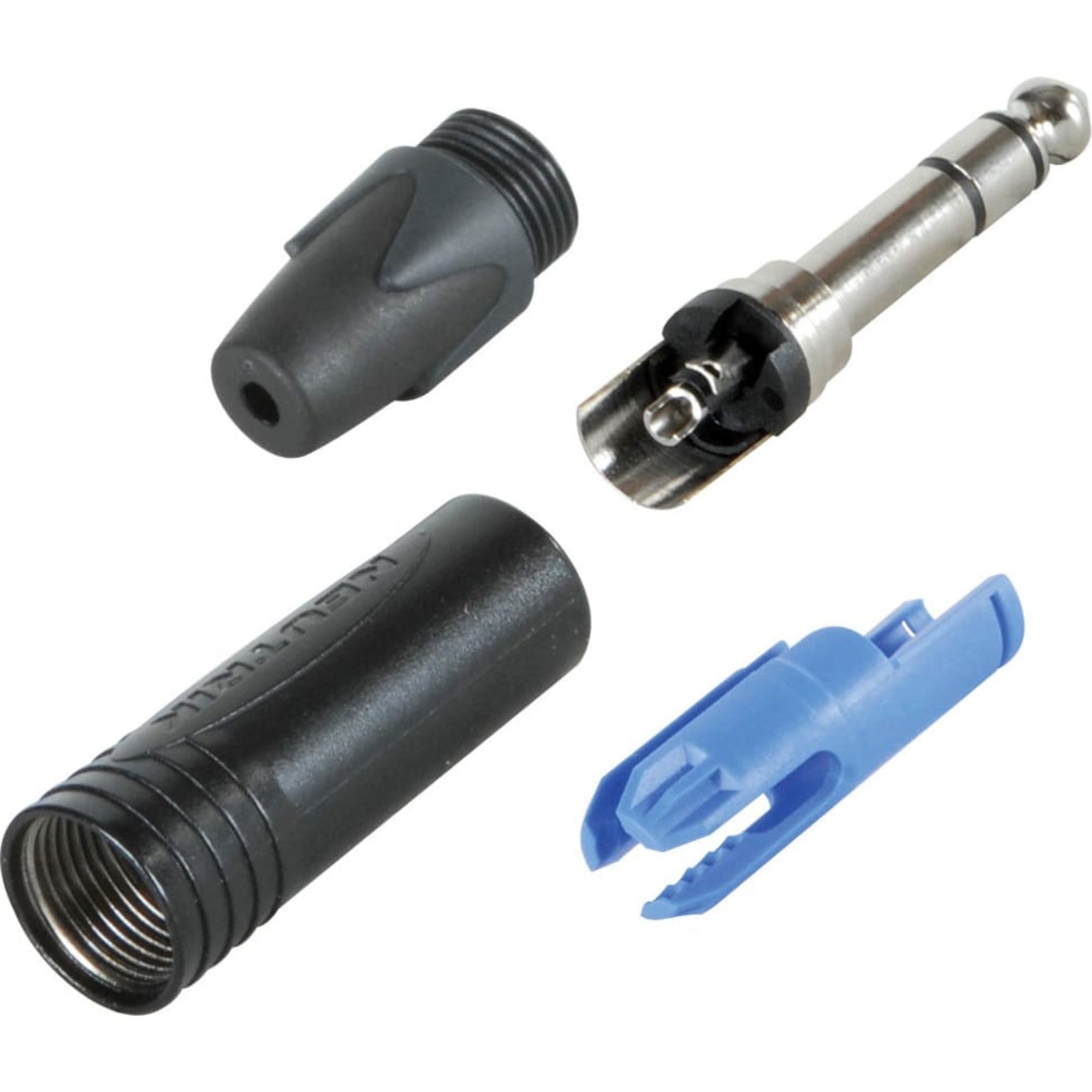 Neutrik NP3X-BAG Professional 1/4" TRS Stereo Phone Plug (Black/Silver)