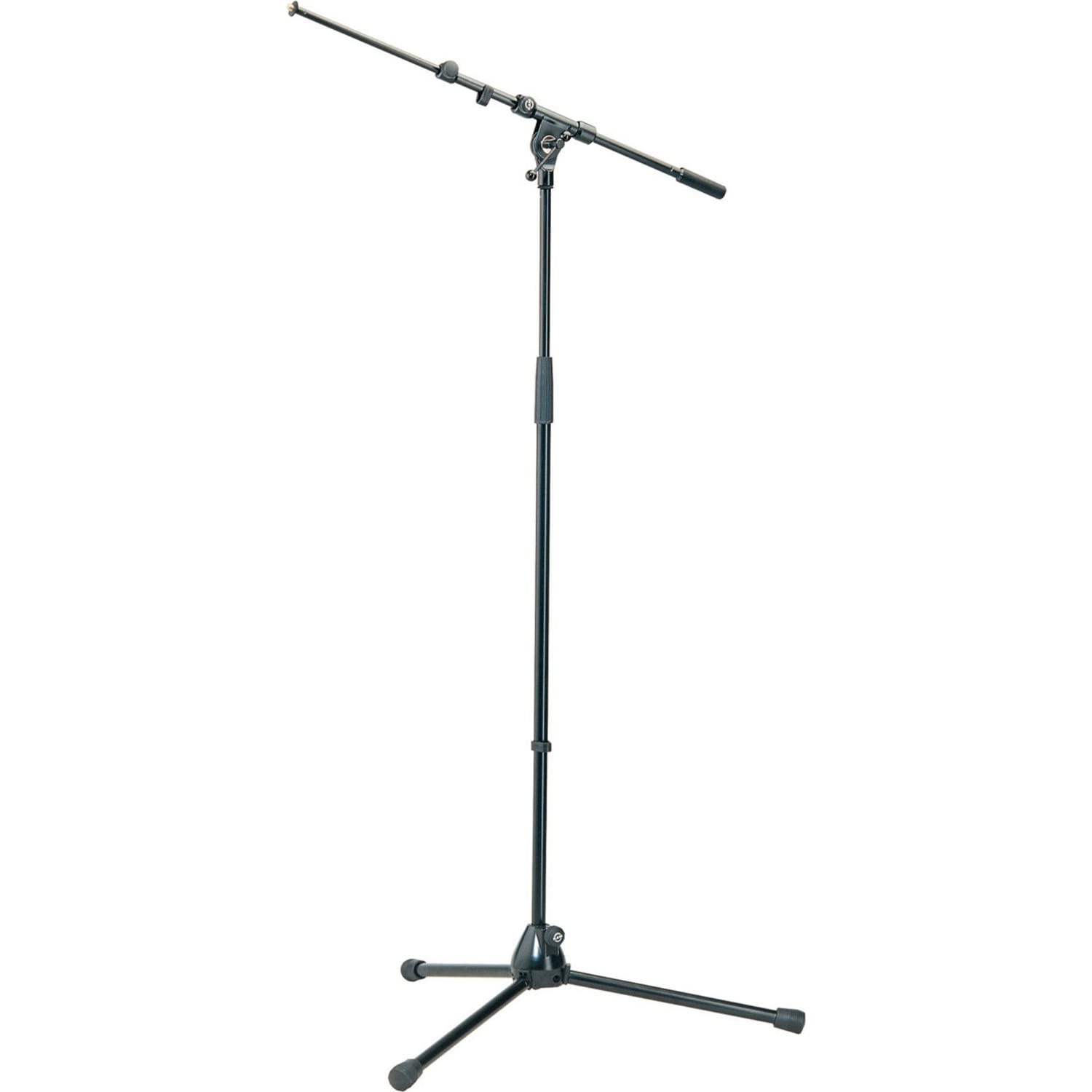 K&M Stands 210/9 Professional Microphone Stand with Telescoping Boom (Black)
