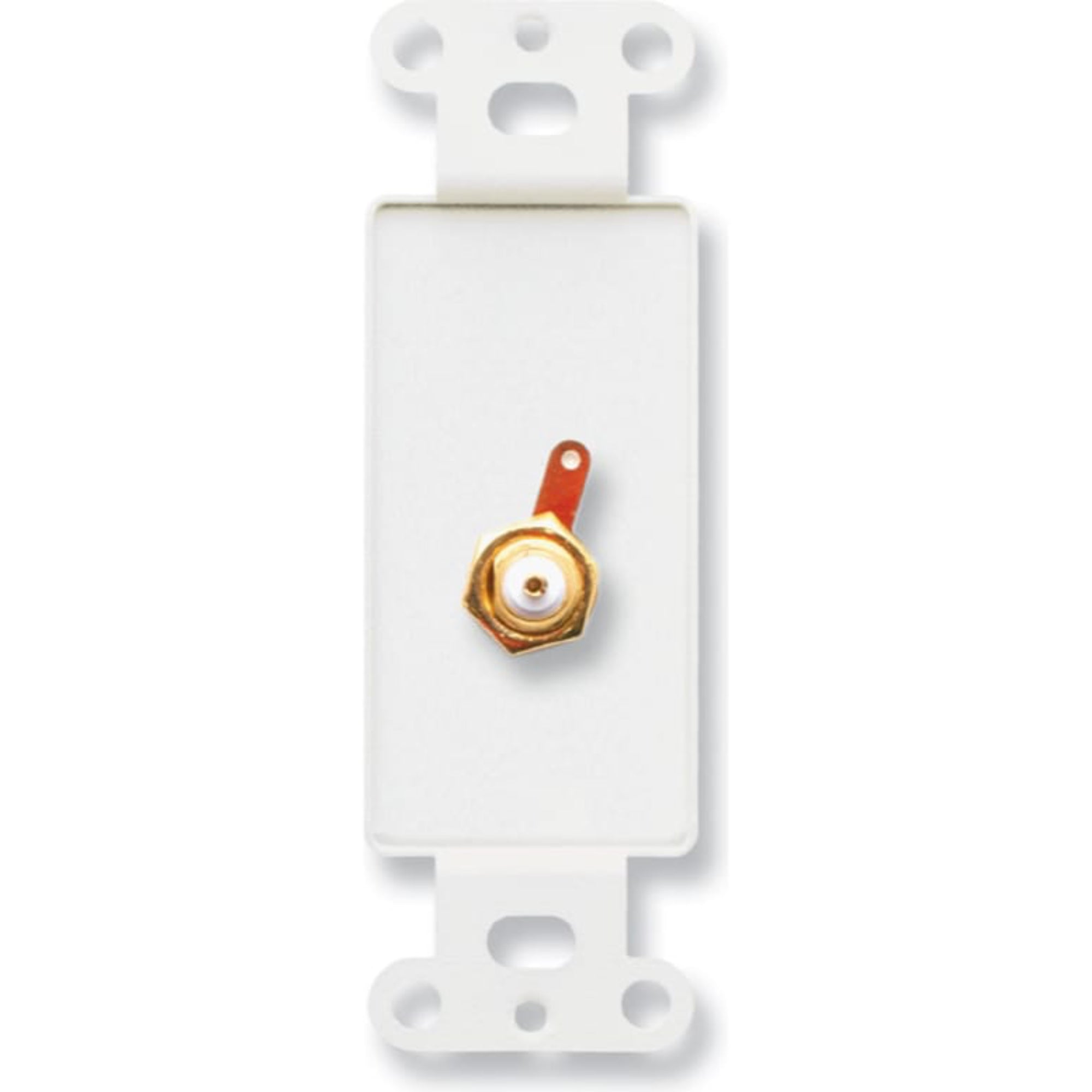 RDL DS-BNC Female BNC Jack on Decora Plate (Stainless Steel)