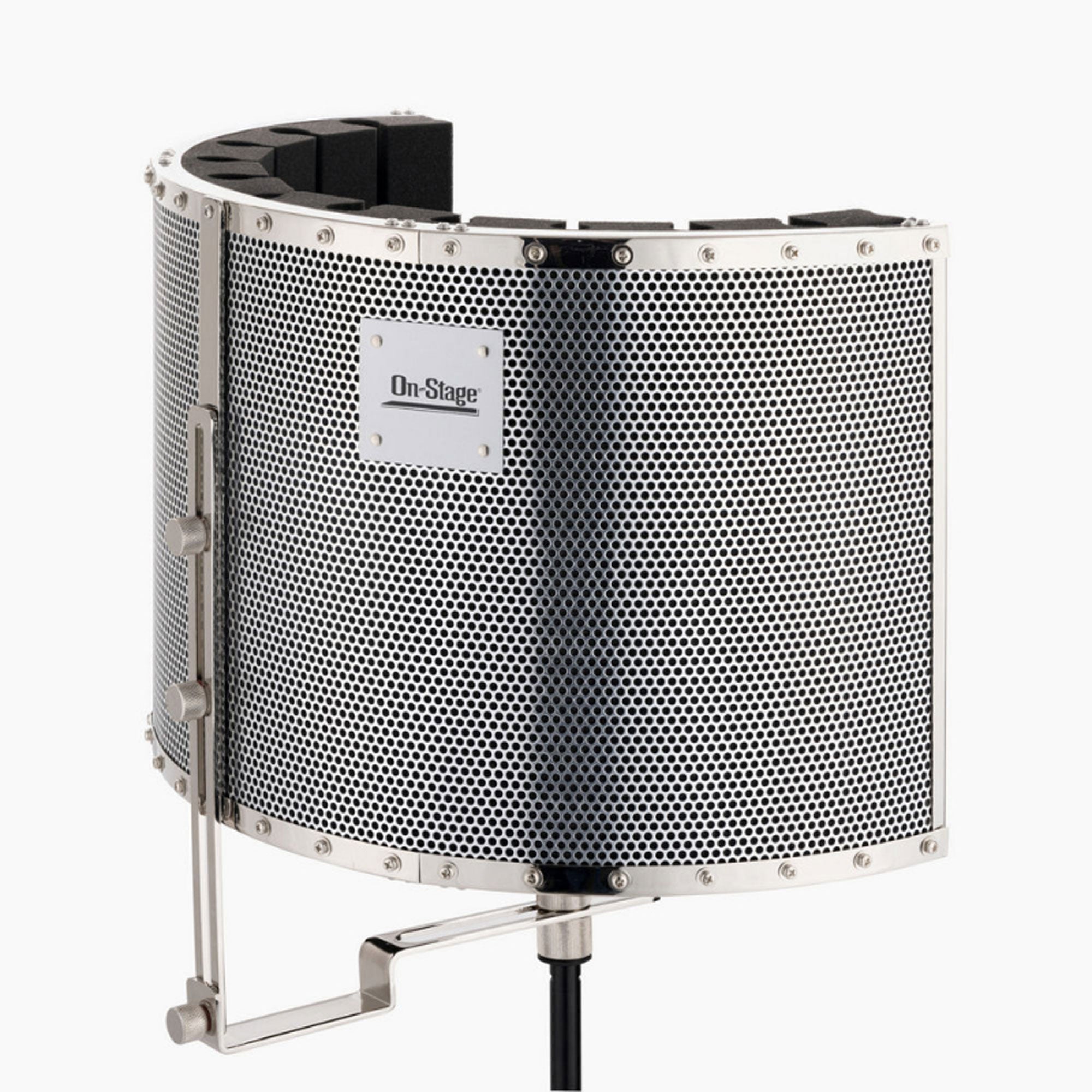 On-Stage ASMS4730 Isolation Shield and Stand-Mounted Acoustic Enclosure (18.5" x 12")