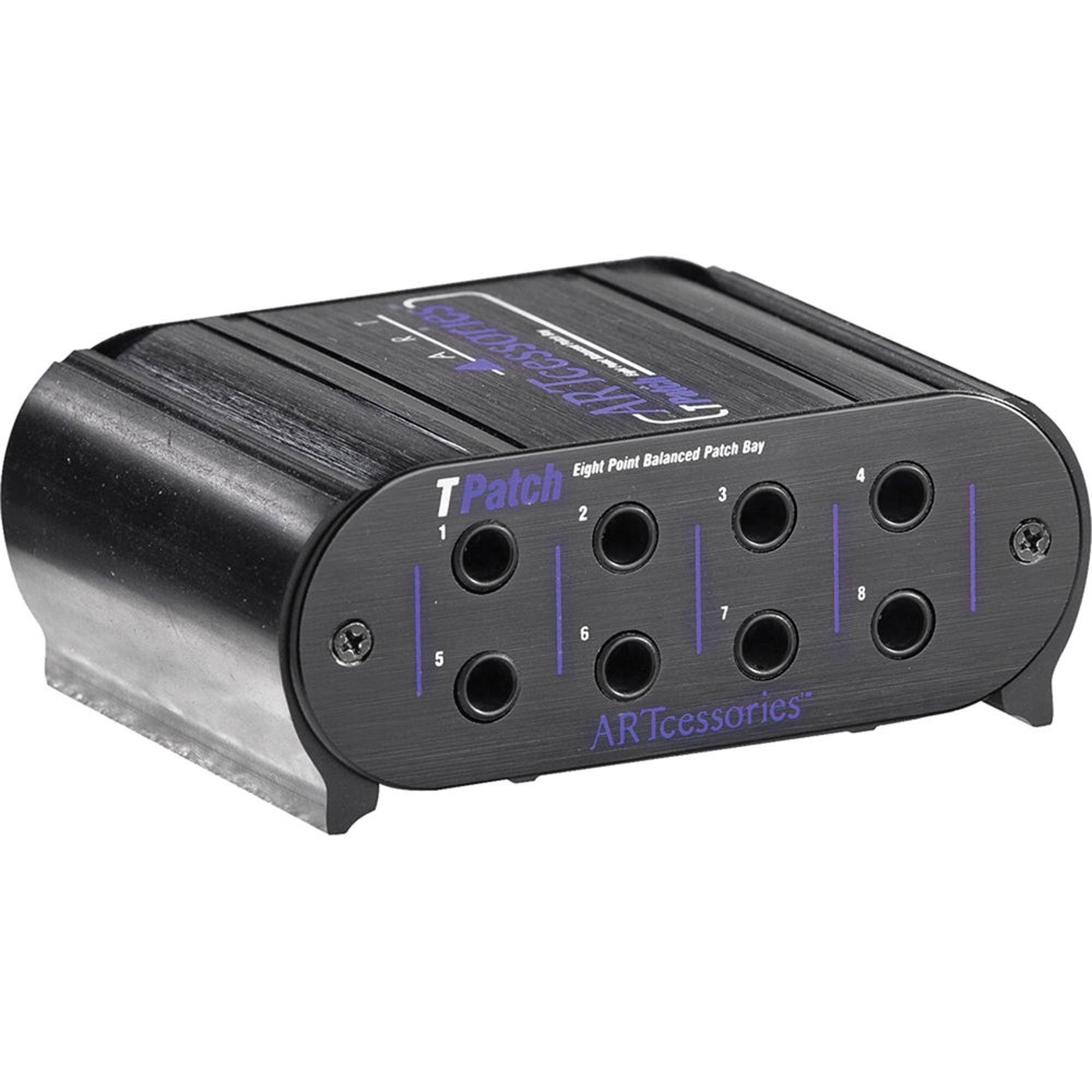 ART TPatch 8-Channel Balanced 1/4 TRS Patch Bay