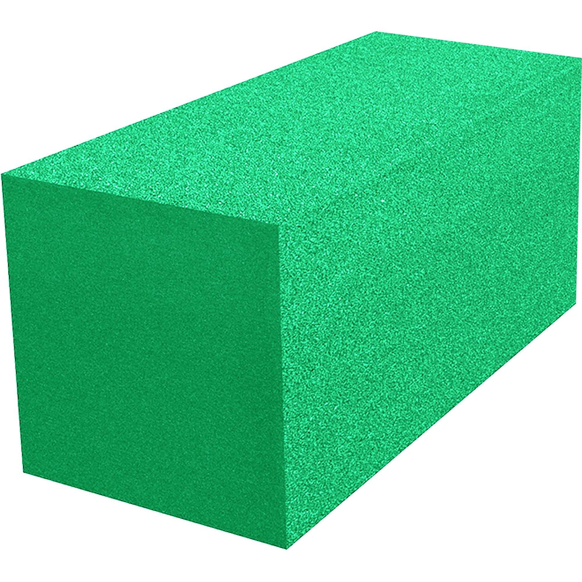 Performance Audio 12" x 12" x 24" Corner Fill Acoustic Foam Block (Kelly Green)