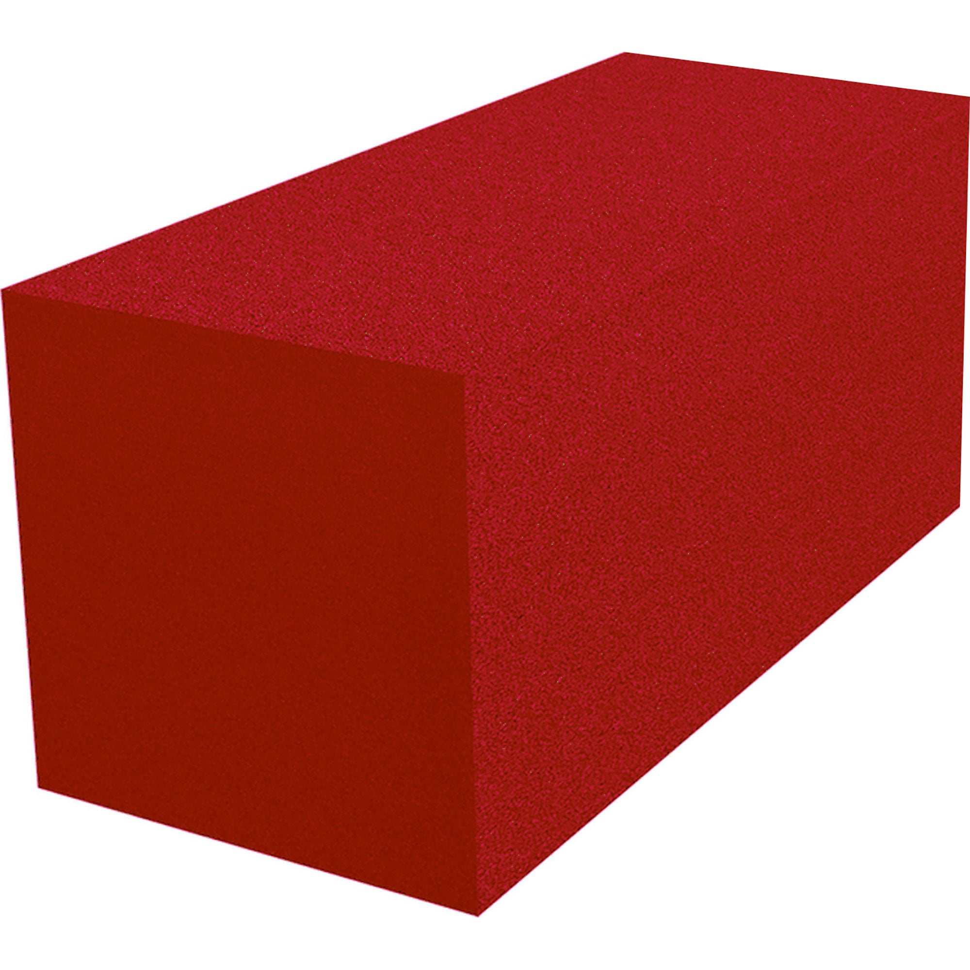 Performance Audio 12" x 12" x 24" Corner Fill Acoustic Foam Block (Red)