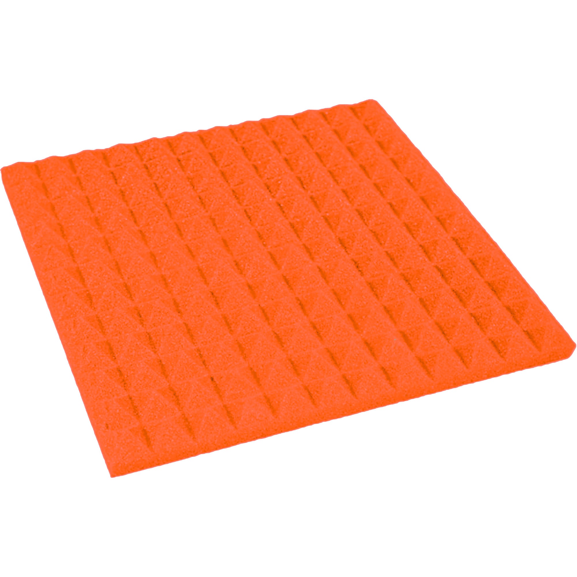 Performance Audio 12" x 12" x 1" Pyramid Acoustic Foam Tile (Orange, 96 Pack)