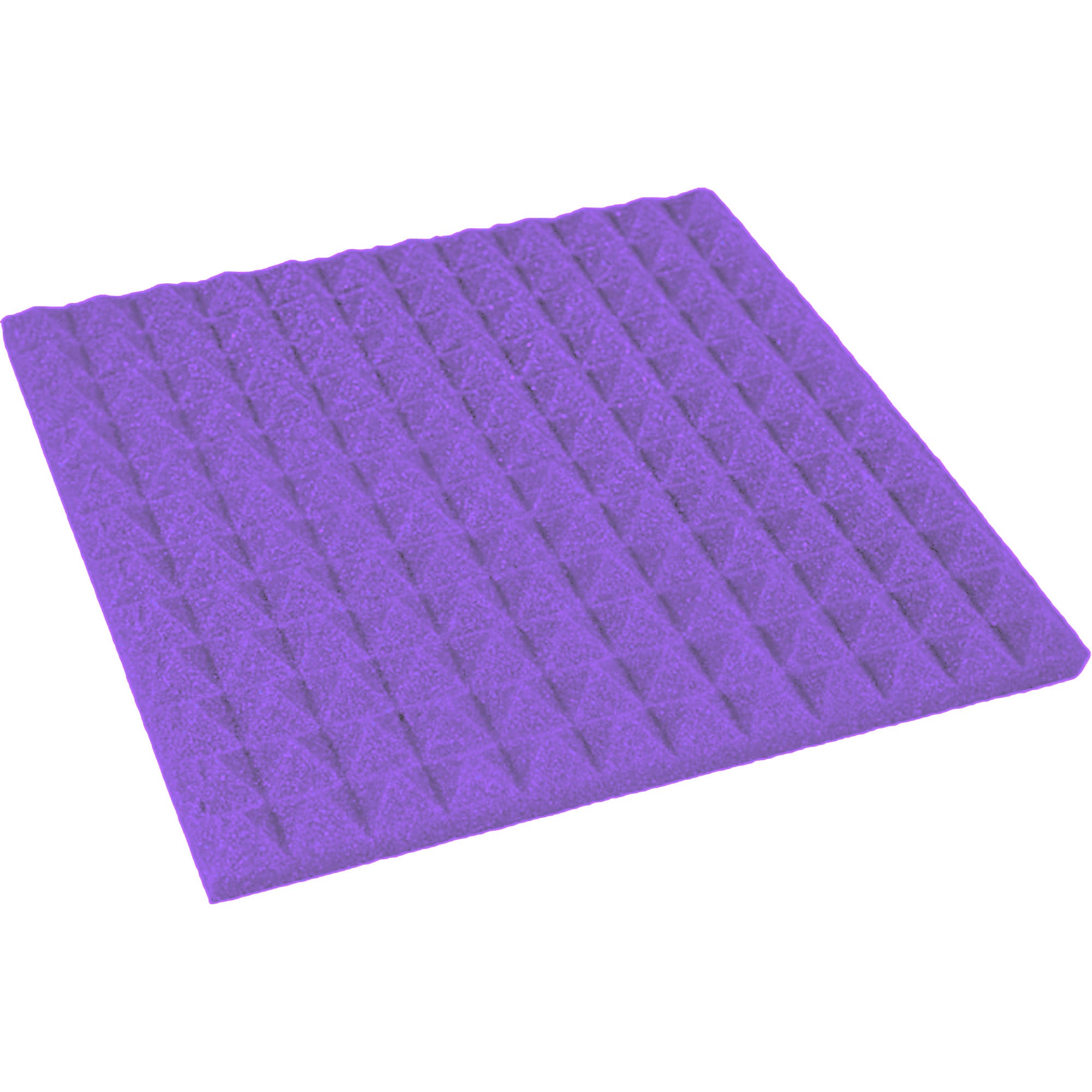 Performance Audio 12" x 12" x 1" Pyramid Acoustic Foam Tile (Purple, 48 Pack)