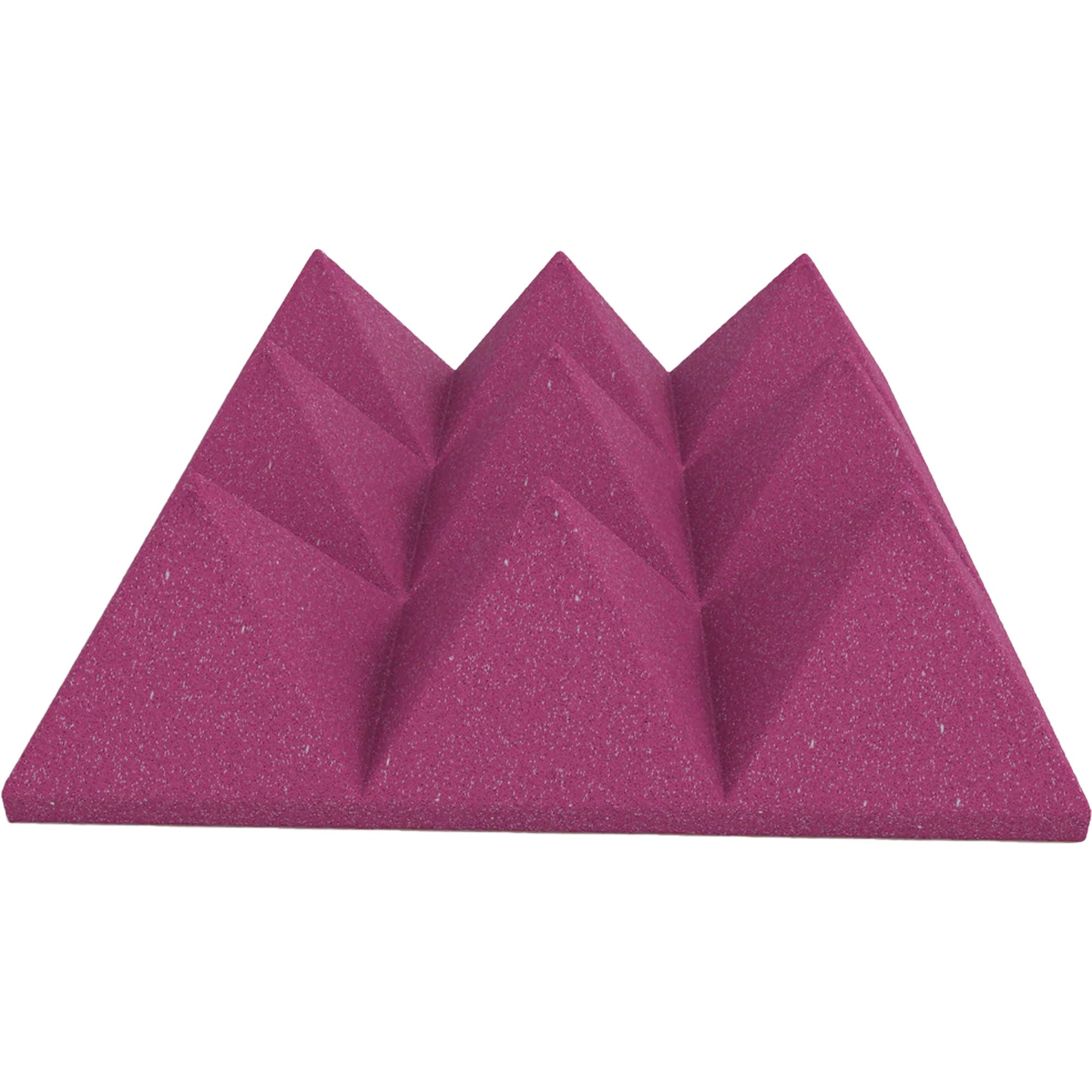 Performance Audio 12" x 12" x 4" Pyramid Acoustic Foam Tile (Plum, 96 Pack)