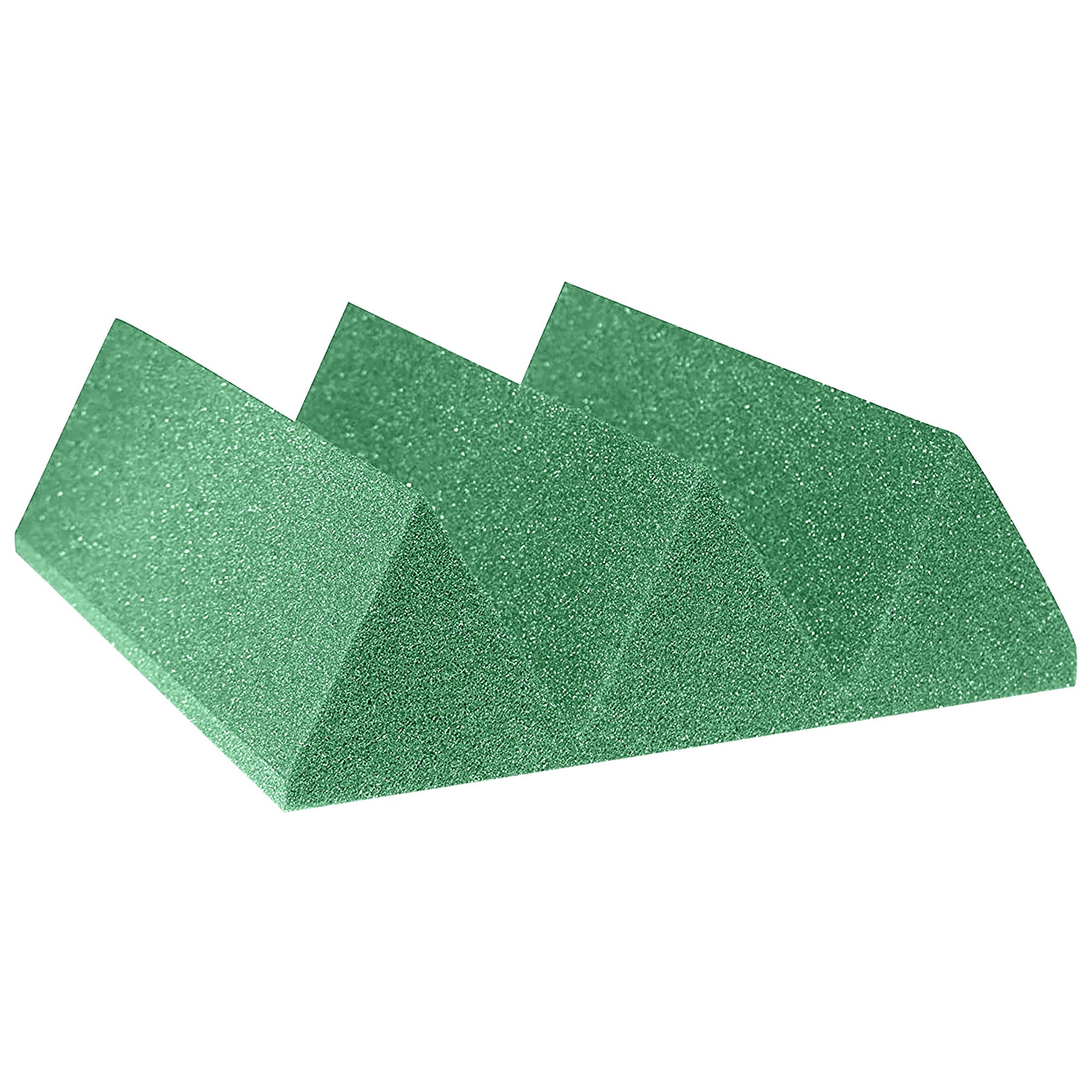 Performance Audio 12" x 12" x 4" Wedge Acoustic Foam Tile (Forest Green, 96 Pack)