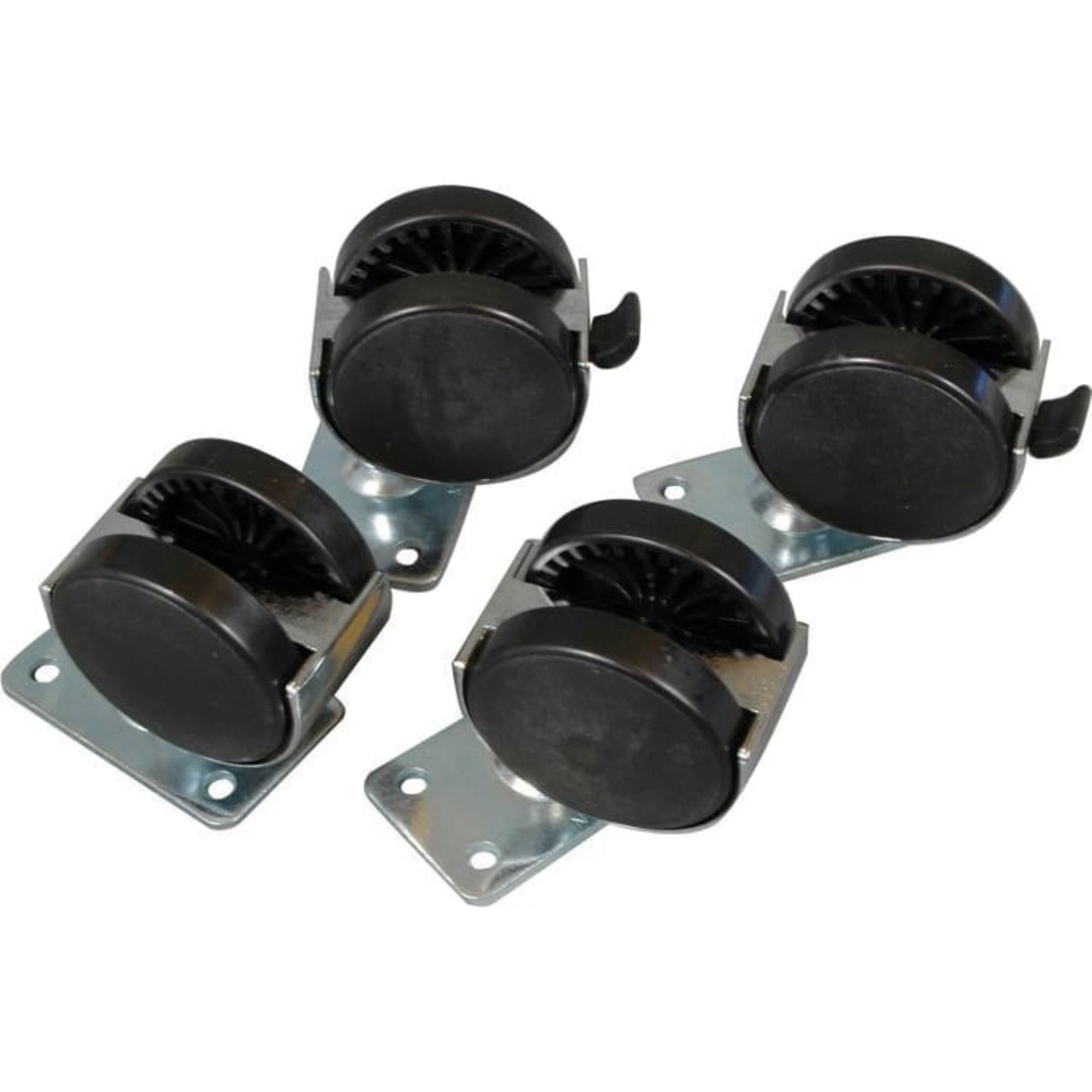 Middle Atlantic RKW-HD Heavy Duty Caster Kit with Two Locking Wheels