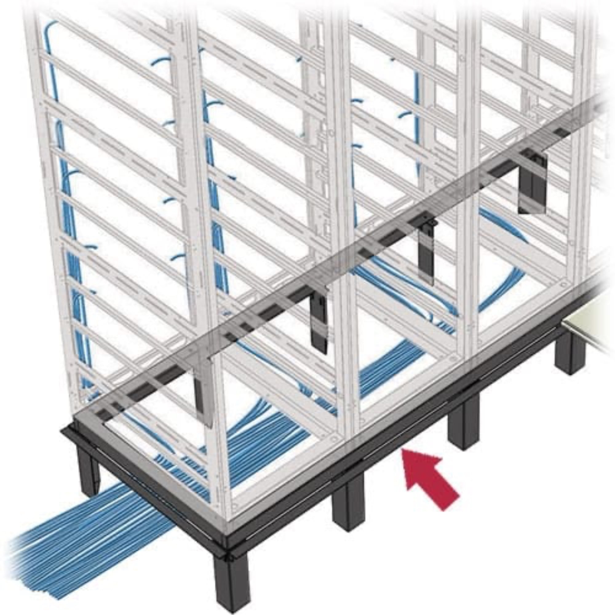 Middle Atlantic WMANGLE-3-3642 Raised Floor Support Angles