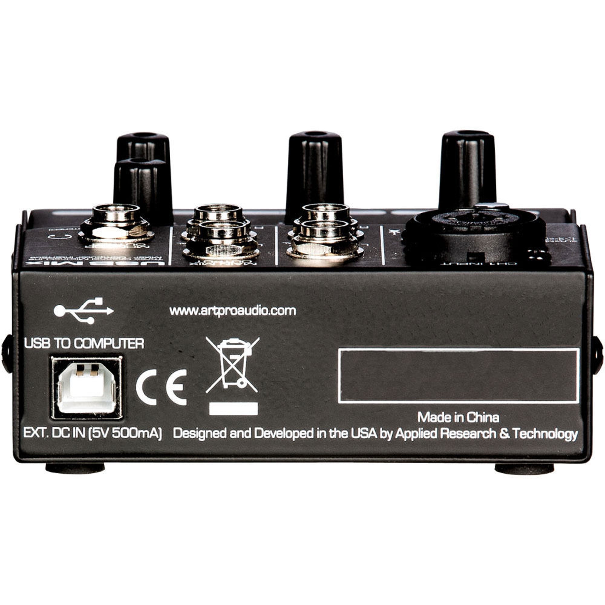 ART USBMix 3-Channel Mixer and USB Audio Interface