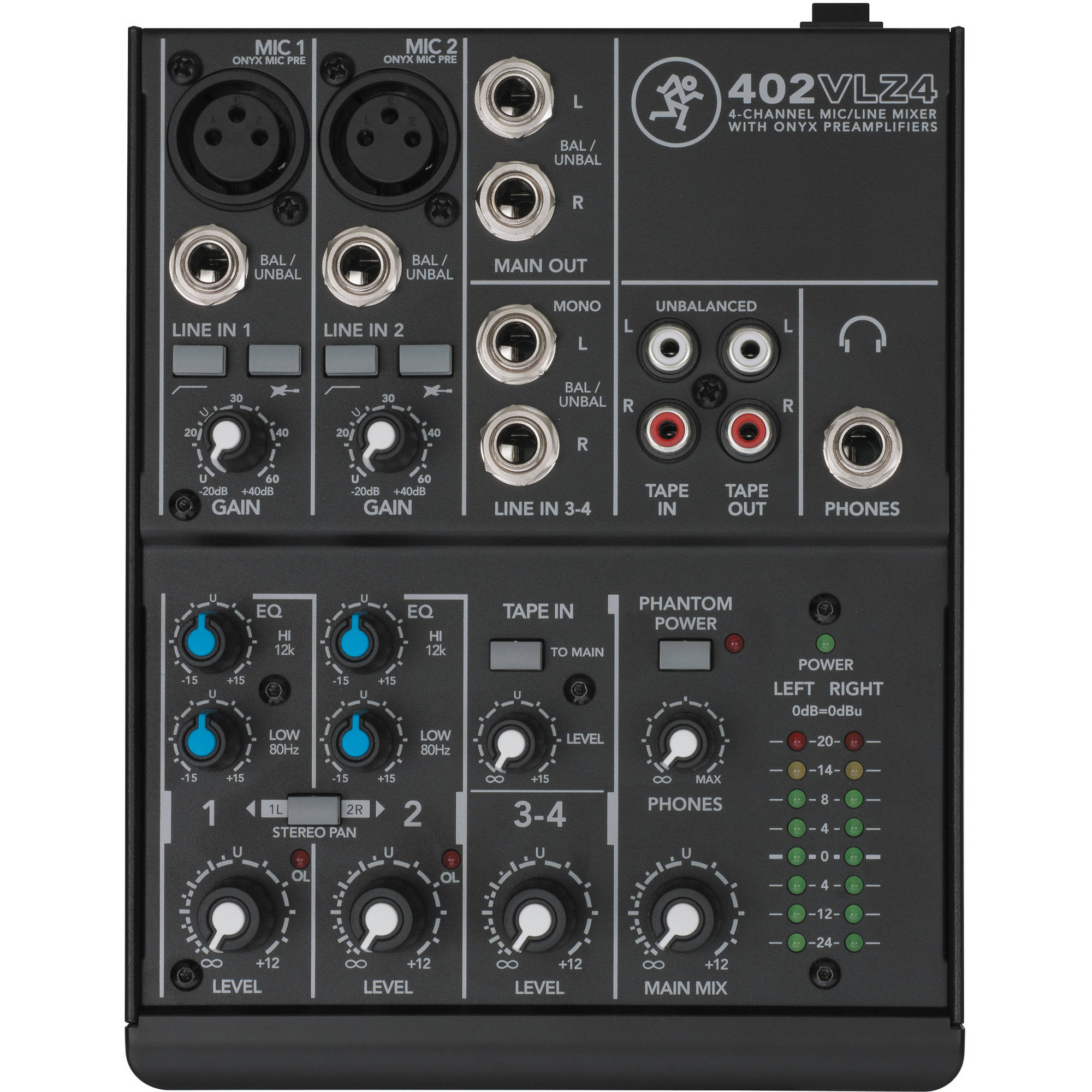 Mackie 402VLZ4 4-Channel Ultra-Compact Mixer