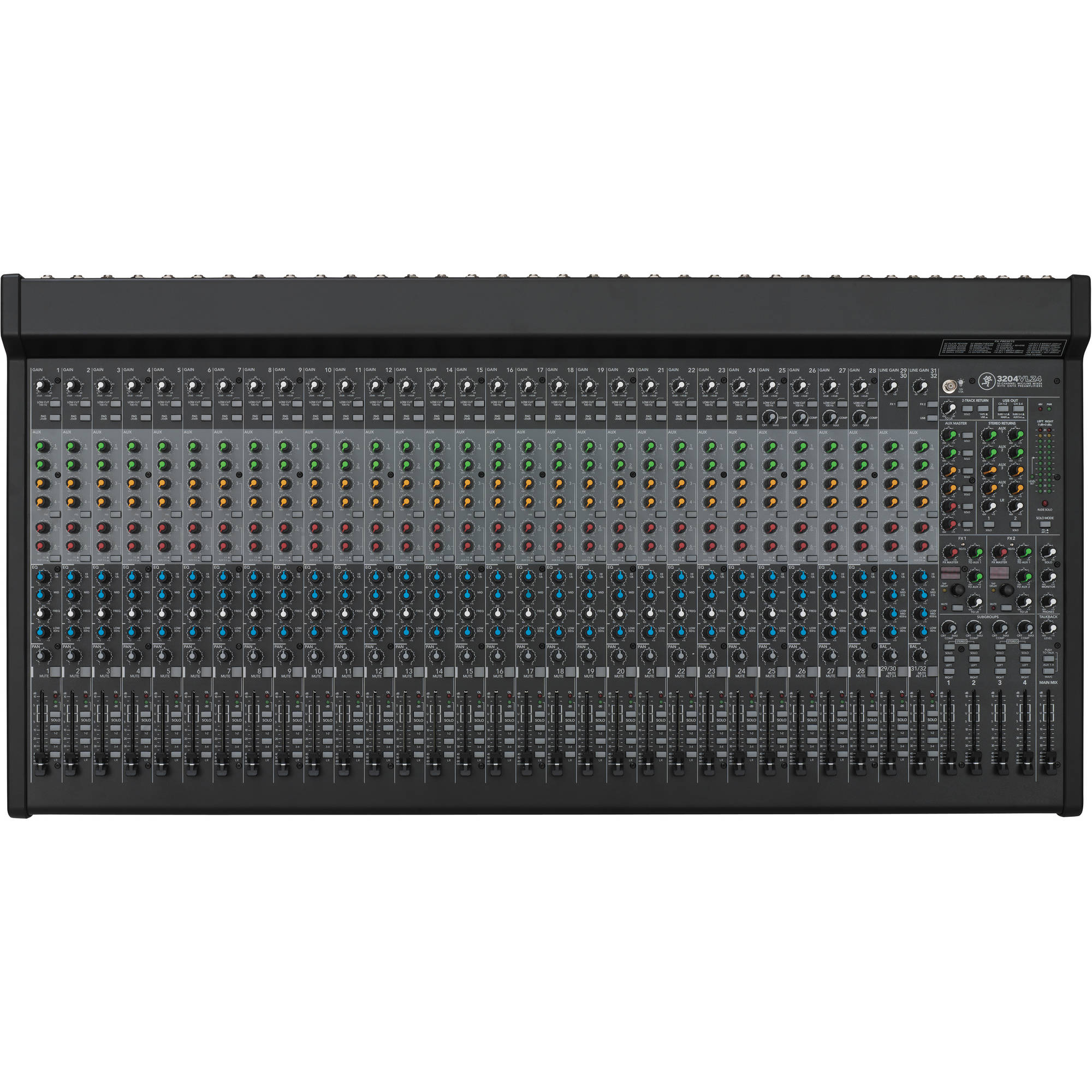 Mackie 3204VLZ4 32-Channel 4-Bus FX Mixer with USB