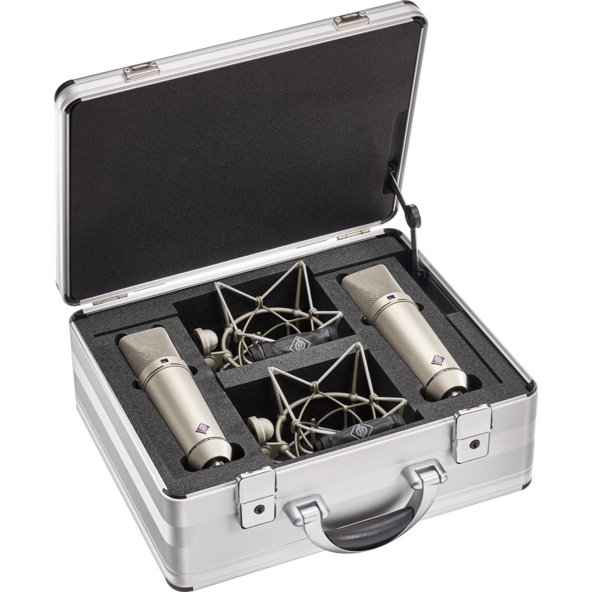 Neumann U 87 Ai Large-Diaphragm Multipattern Condenser Studio Microphone (Stereo Set, Nickel)