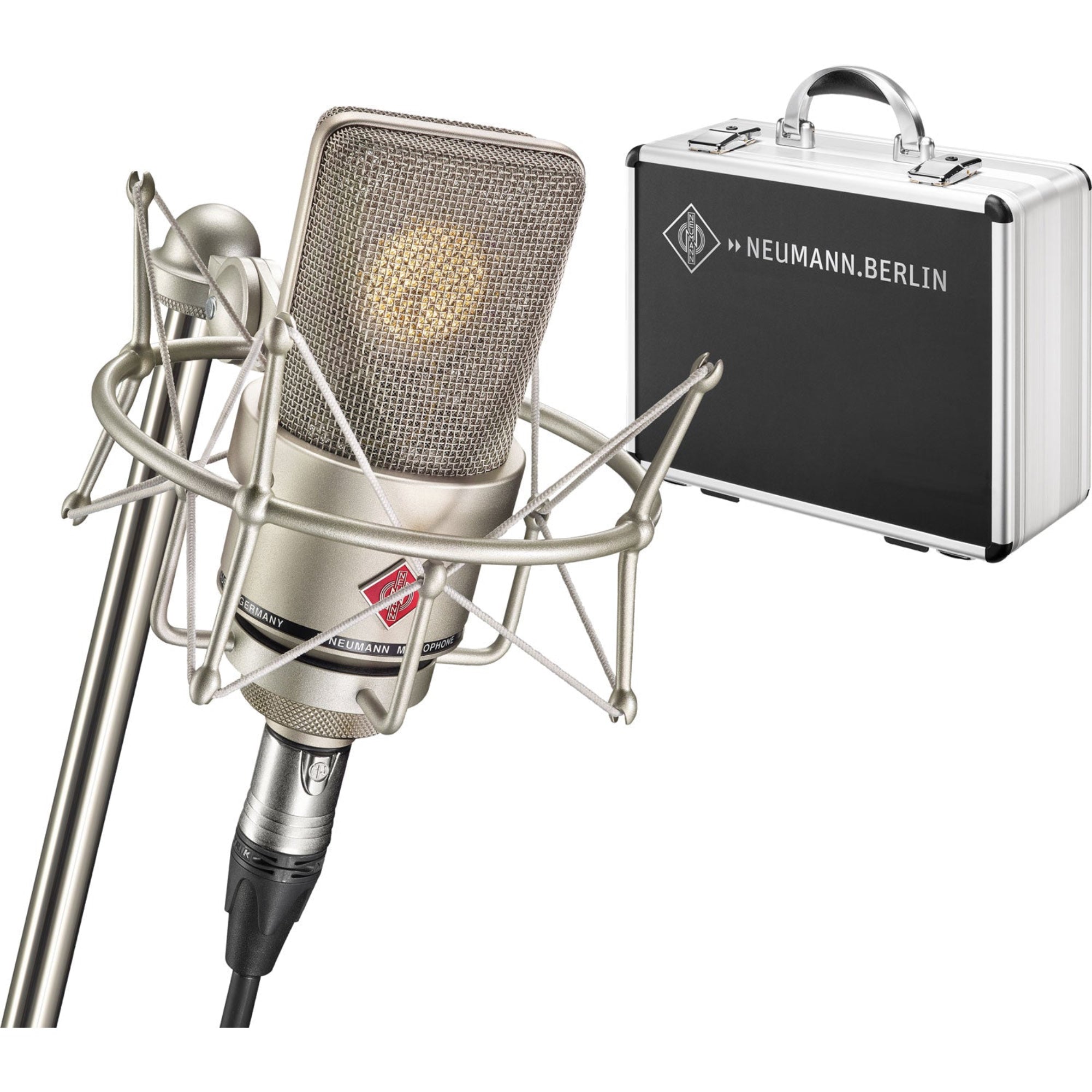 Neumann TLM 103 Large-Diaphragm Cardioid Condenser Studio Microphone (Mono Set, Nickel)