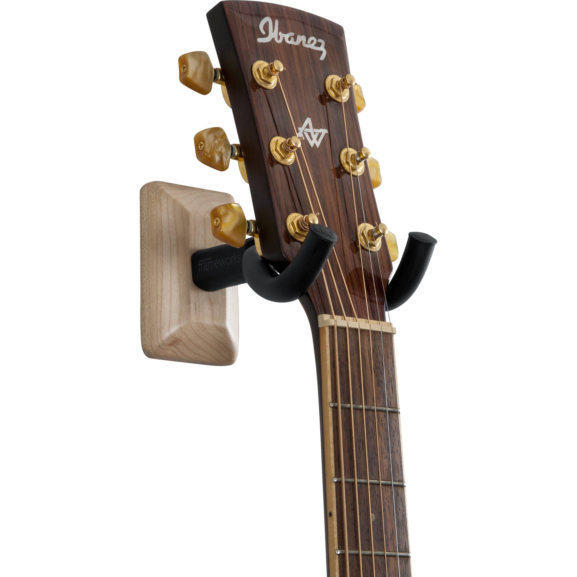Gator Frameworks GFW-GTR-HNGRMPL Wall Mount Guitar Hanger (Maple)