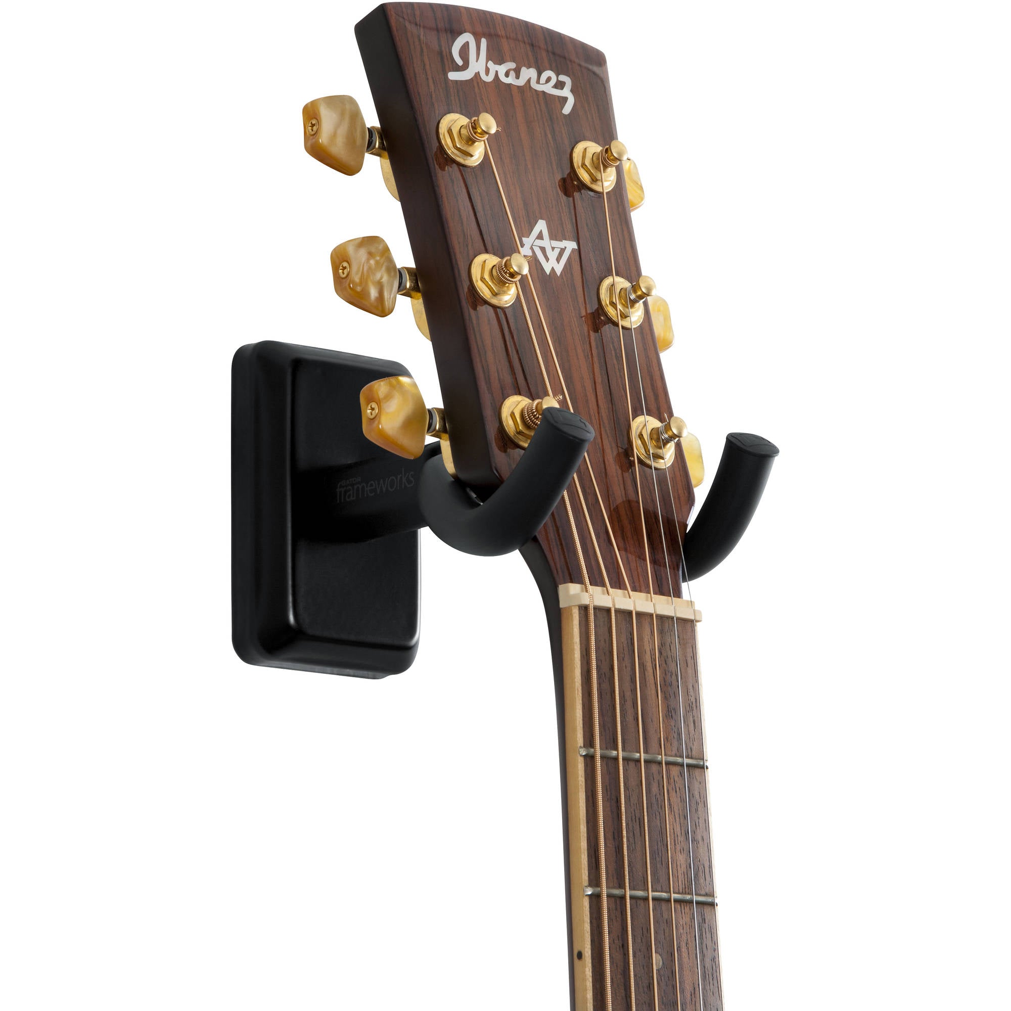 Gator Frameworks GFW-GTR-HNGRBLK Wall Mount Guitar Hanger (Black)