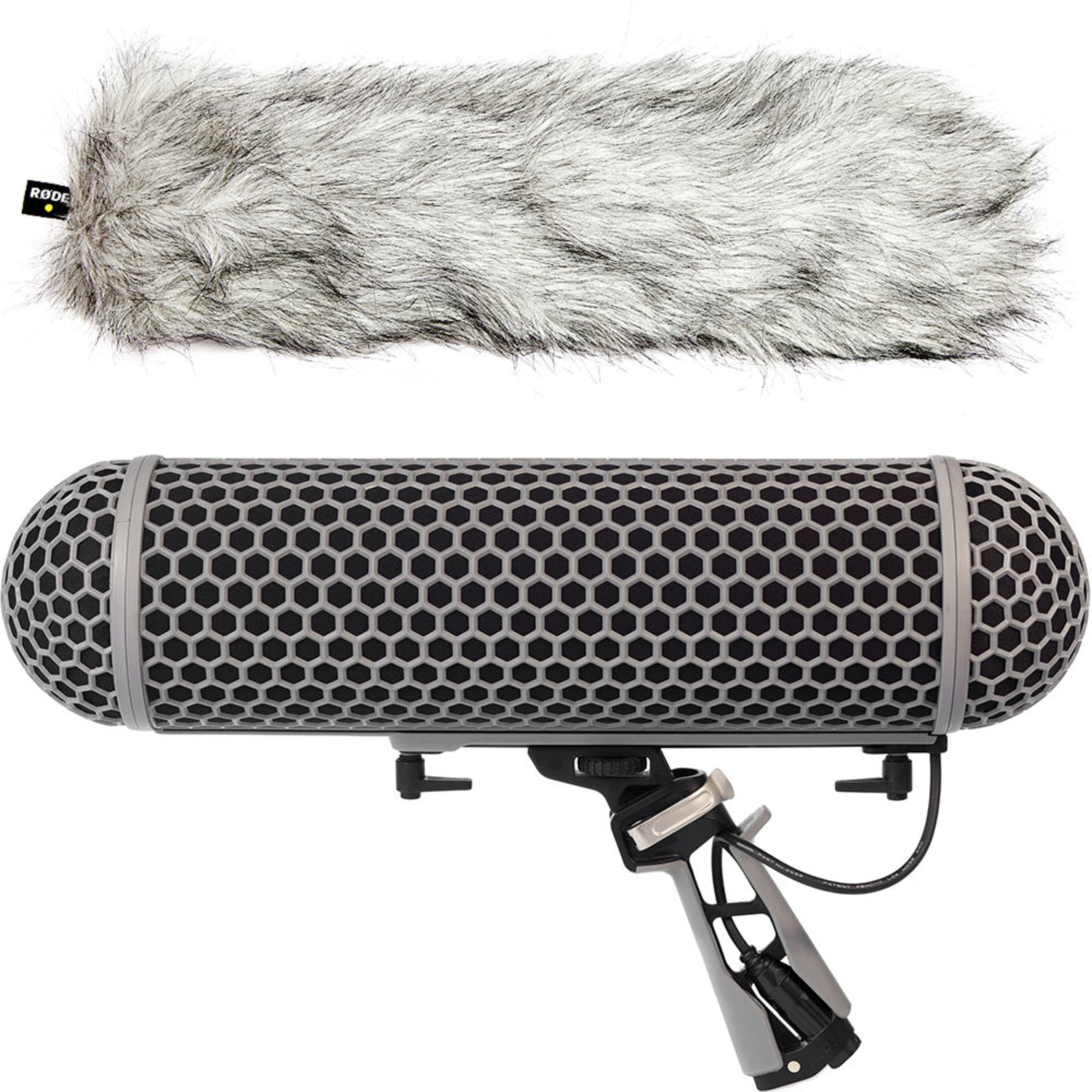 Sennheiser MKH416-P48U3 Shotgun Microphone with Rode Blimp Bundle