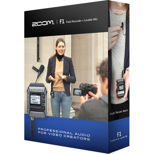 Zoom F1-LP Portable Field Recorder with Lavalier Microphone