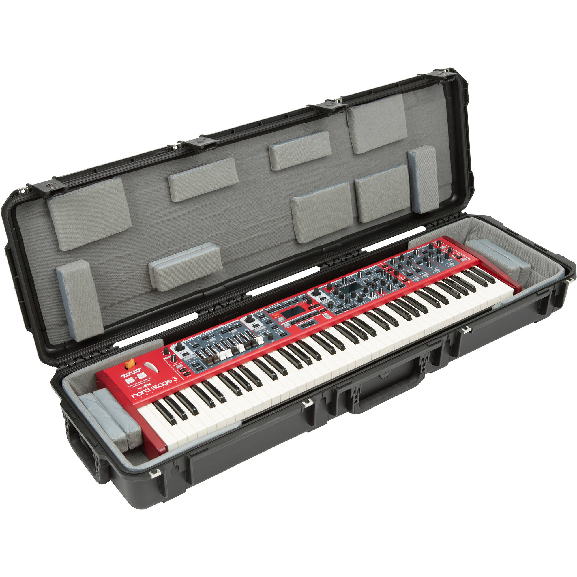 SKB 3i-5014-TKBD iSeries Waterproof 76-Note Keyboard Case with Wheels