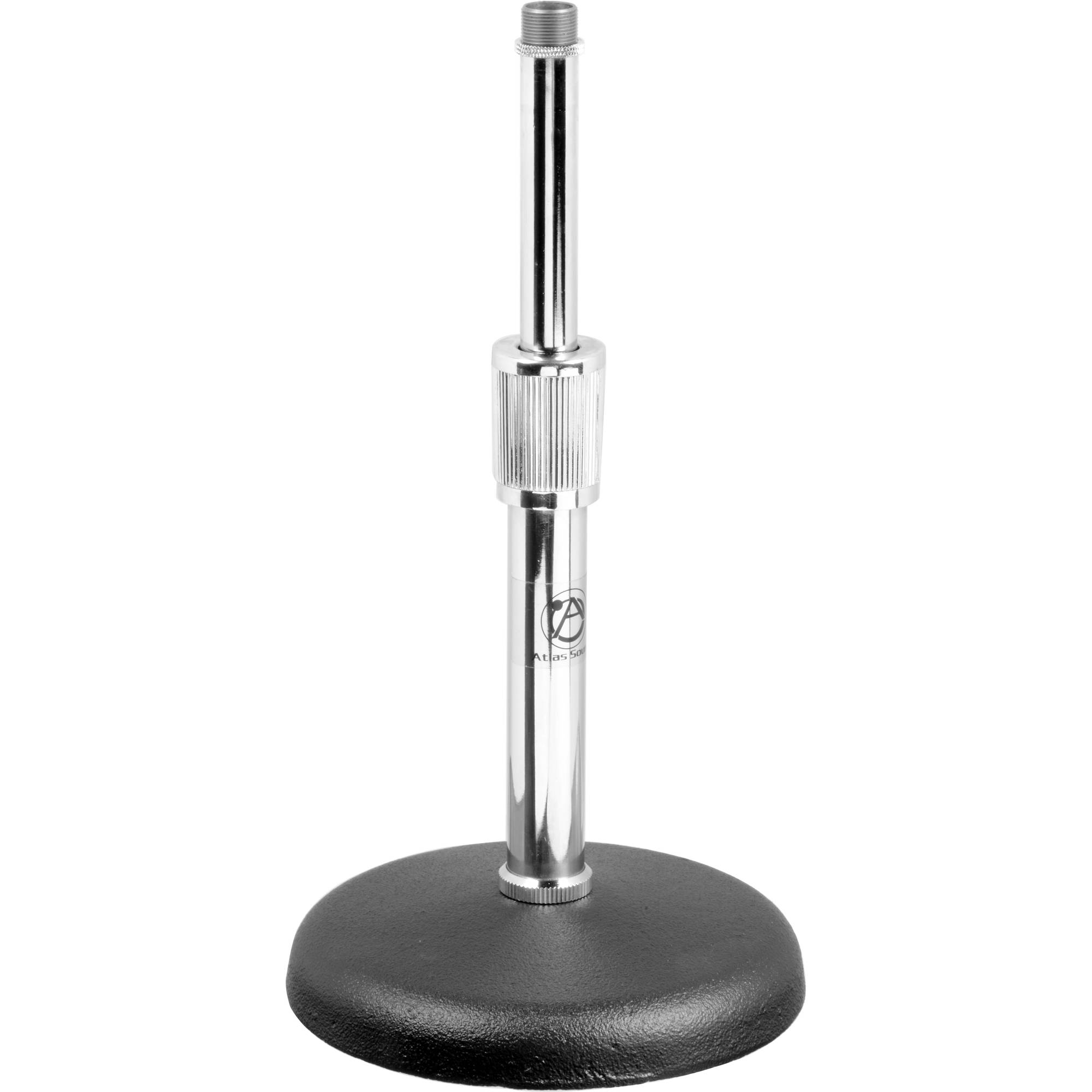 AtlasIED DS7 Adjustable Desktop Microphone Stand (Chrome)