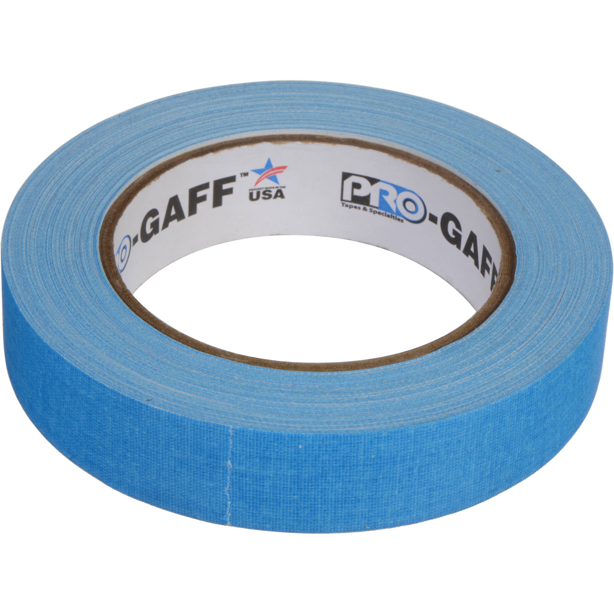 ProTapes Pro Gaff Premium Matte Cloth Gaffers Tape 1" x 50yds (Fluorescent Blue, Case of 48)