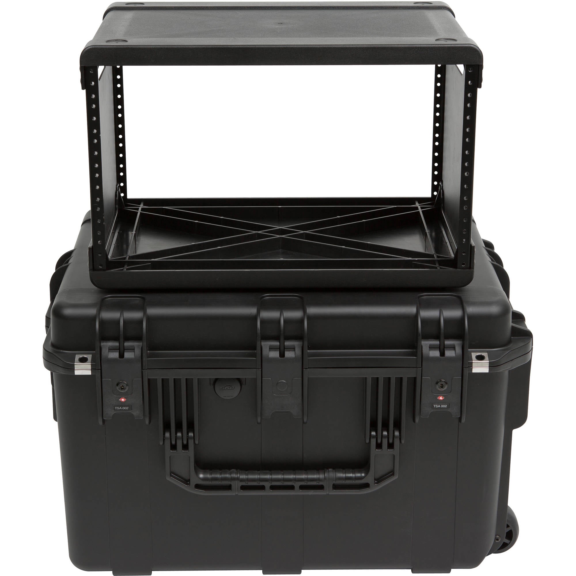 SKB 3i-2317M146U iSeries Injection Molded Fly Rack with Wheels (6U, 13" Rack Depth)