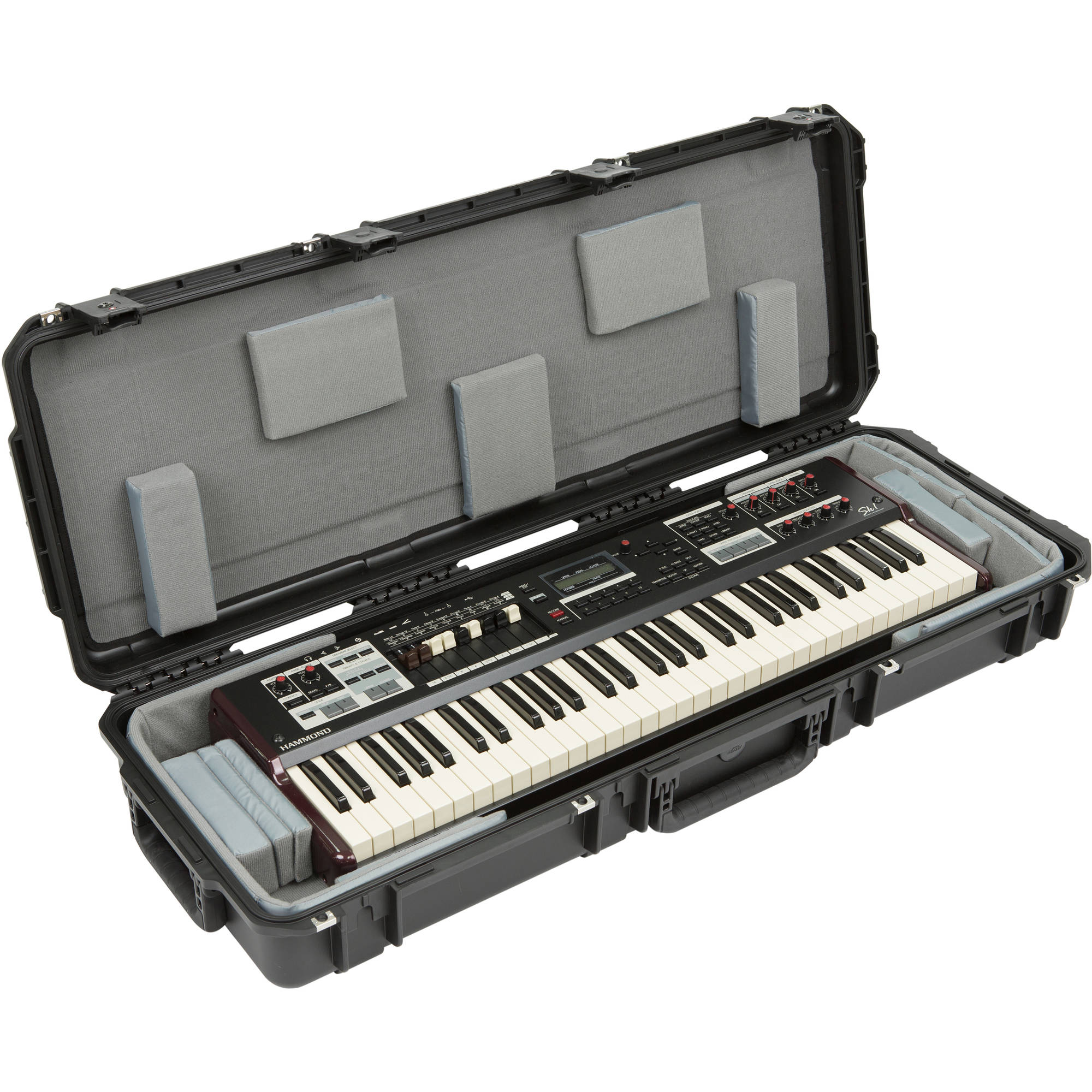SKB 3i-4214-TKBD iSeries Waterproof 61-Note Narrow Keyboard Case with Wheels
