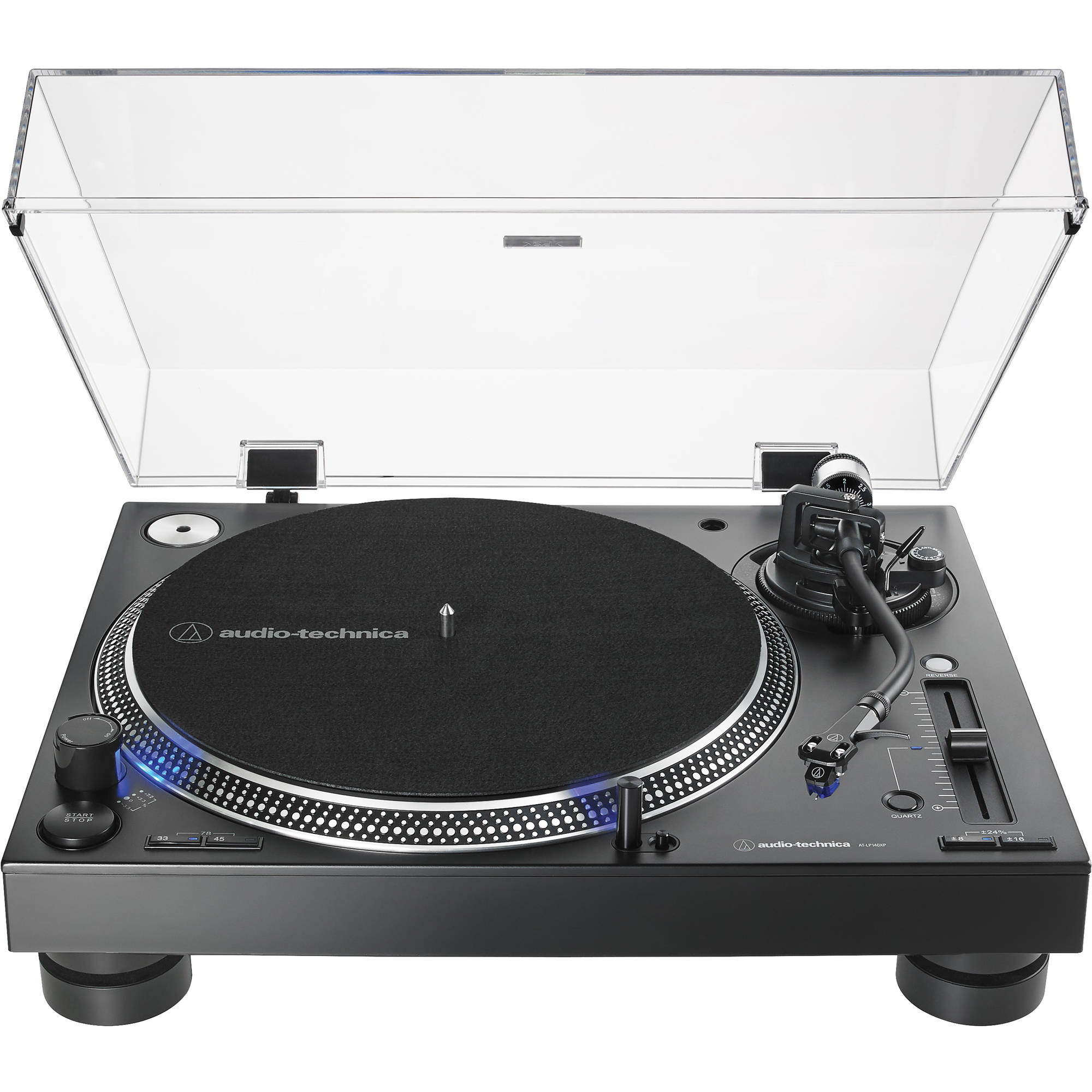 Audio-Technica AT-LP140XP Direct Drive Professional DJ Turntable (Black)