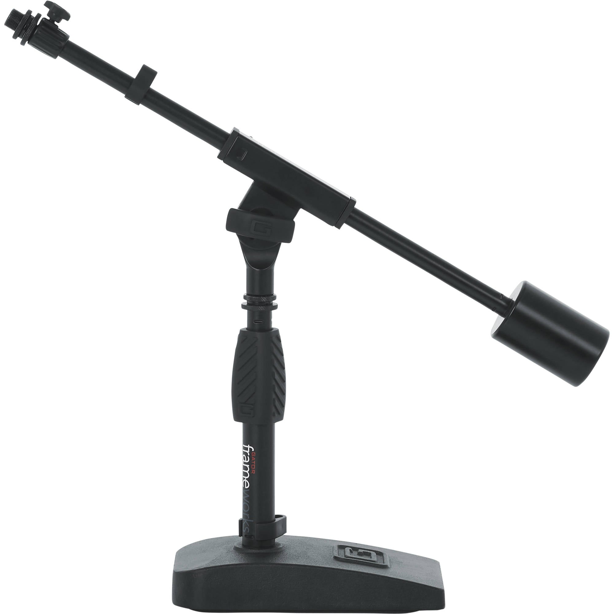 Gator Frameworks GFW-MIC-0822 Telescoping Boom Mic Stand for Podcasting or Bass Drum