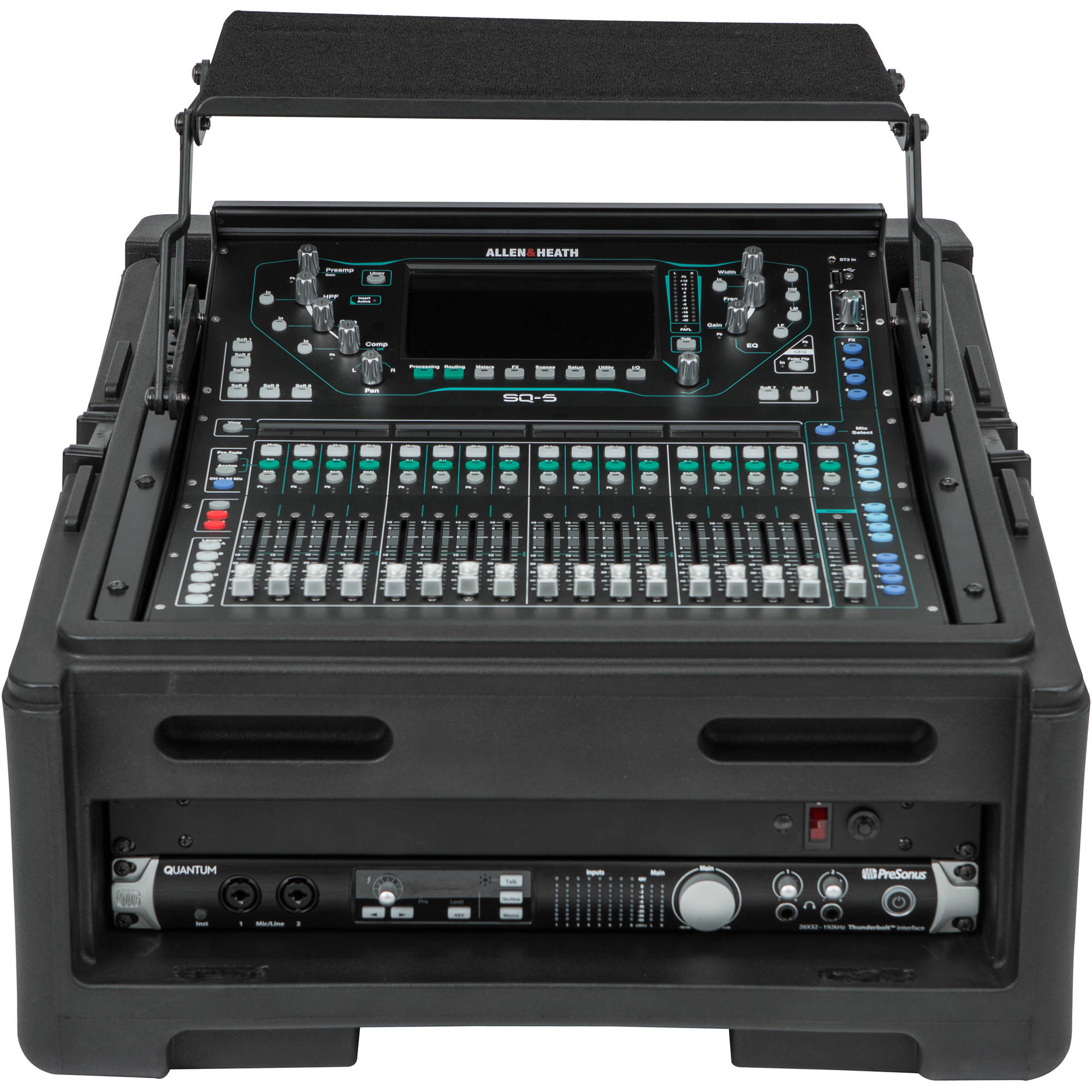 SKB 1SKB-R102W 10x2 Compact Rolling Rack Case (10U x 2U)