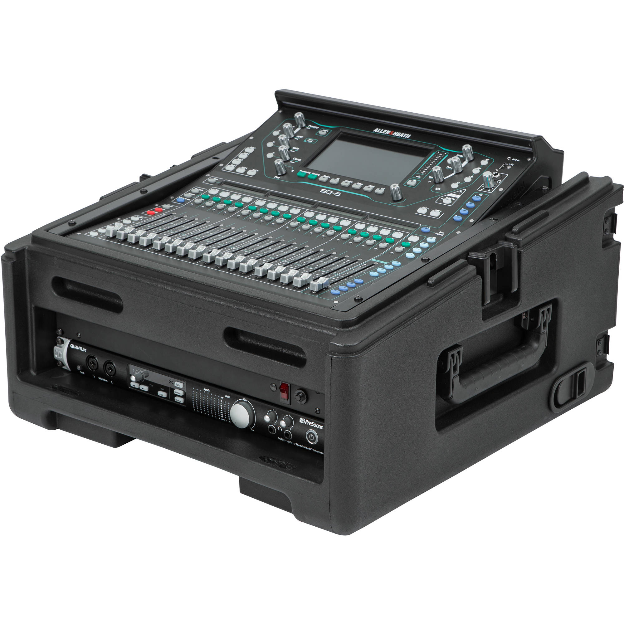 SKB 1SKB-R102W 10x2 Compact Rolling Rack Case (10U x 2U)