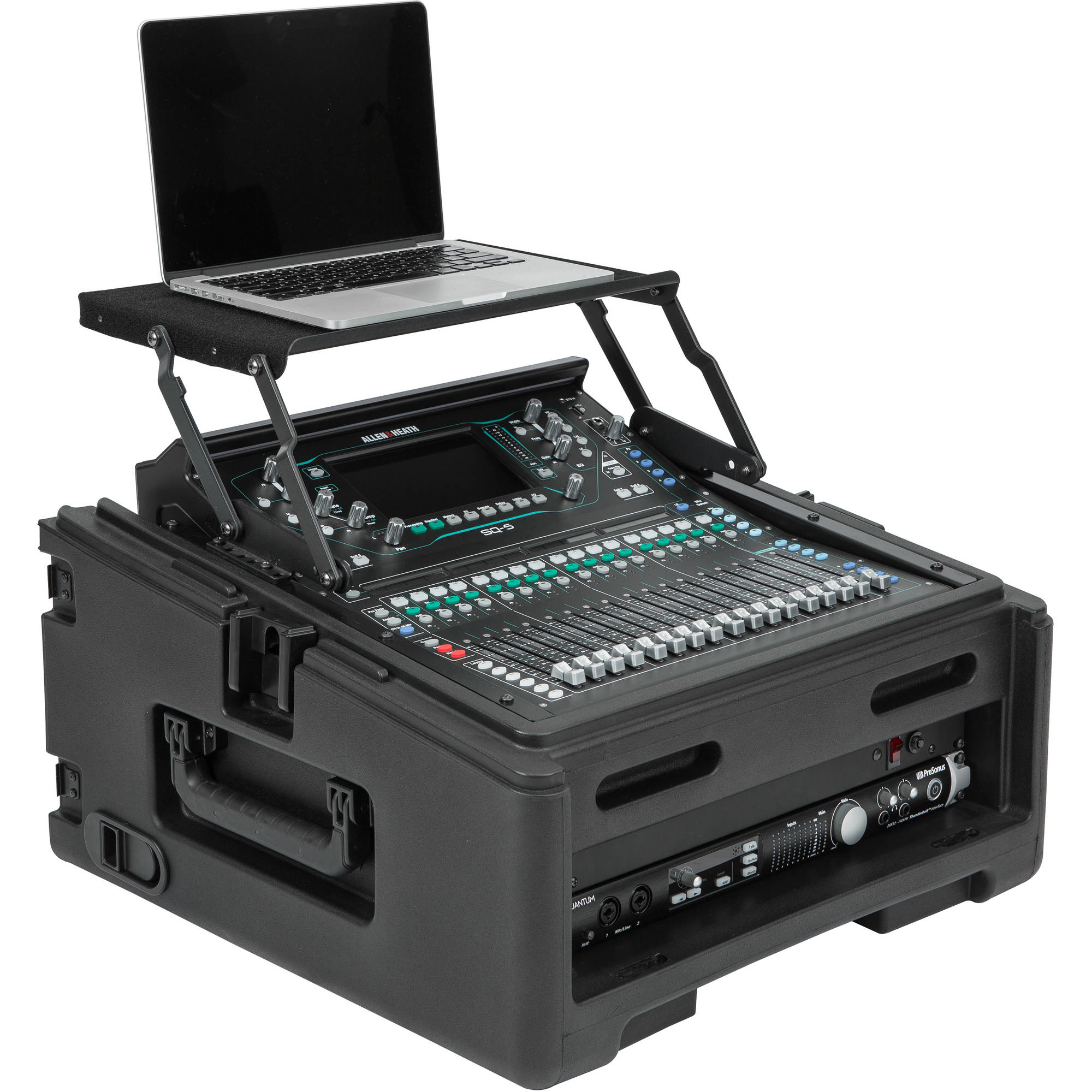 SKB 1SKB-R102W 10x2 Compact Rolling Rack Case (10U x 2U)