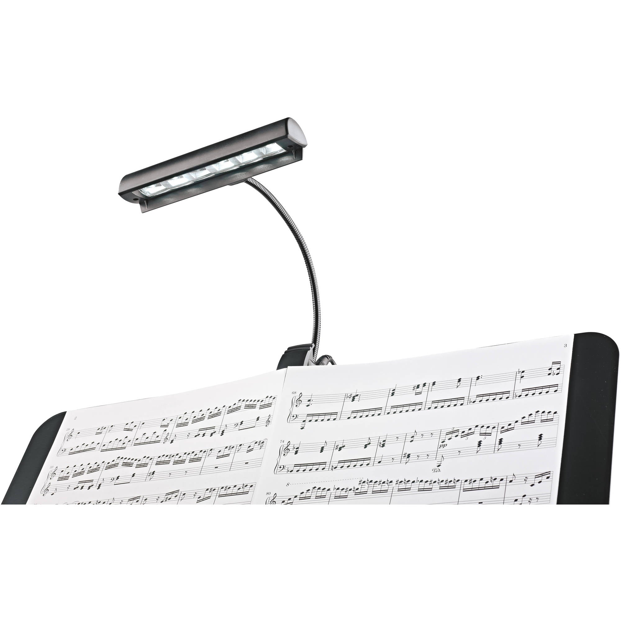 K&M Stands 12248 Concert Light Music Stand Light (Black)