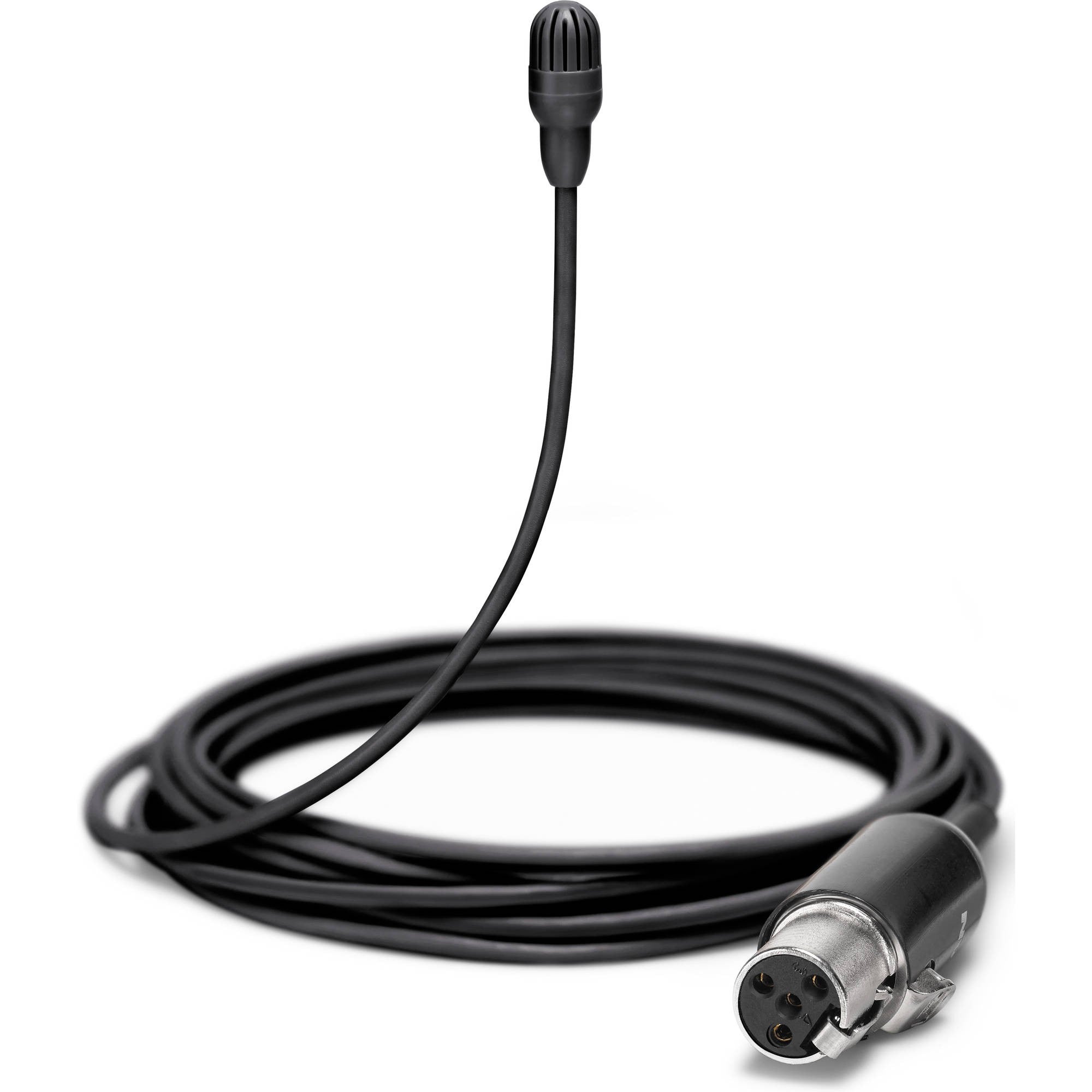 Shure TwinPlex TL47 Omnidirectional Lavalier Microphone with Accessories (TA4F, Black)