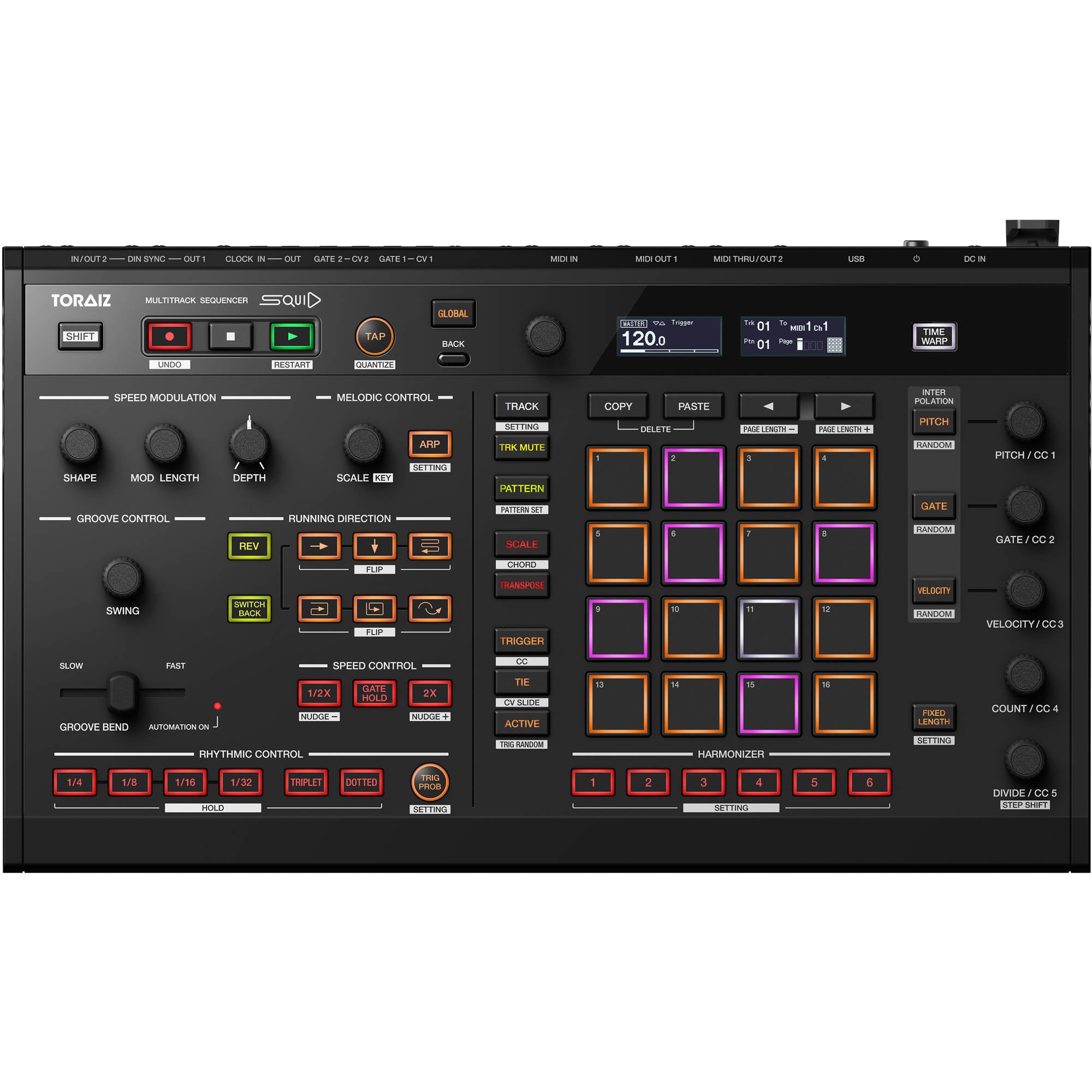 Pioneer DJ Toraiz SQUID Creative Multitrack Sequencer