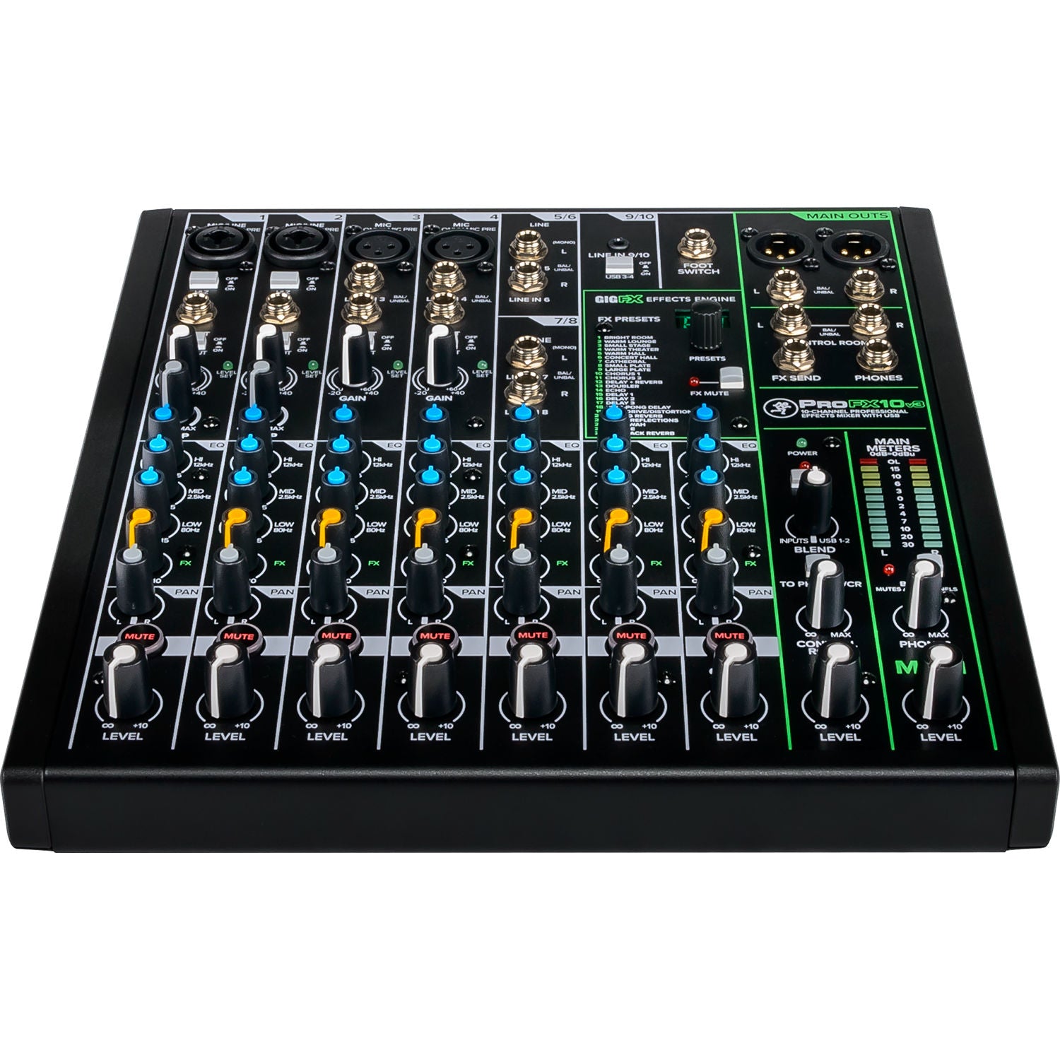 Mackie ProFX10v3 10-Channel Professional Effects Mixer with USB