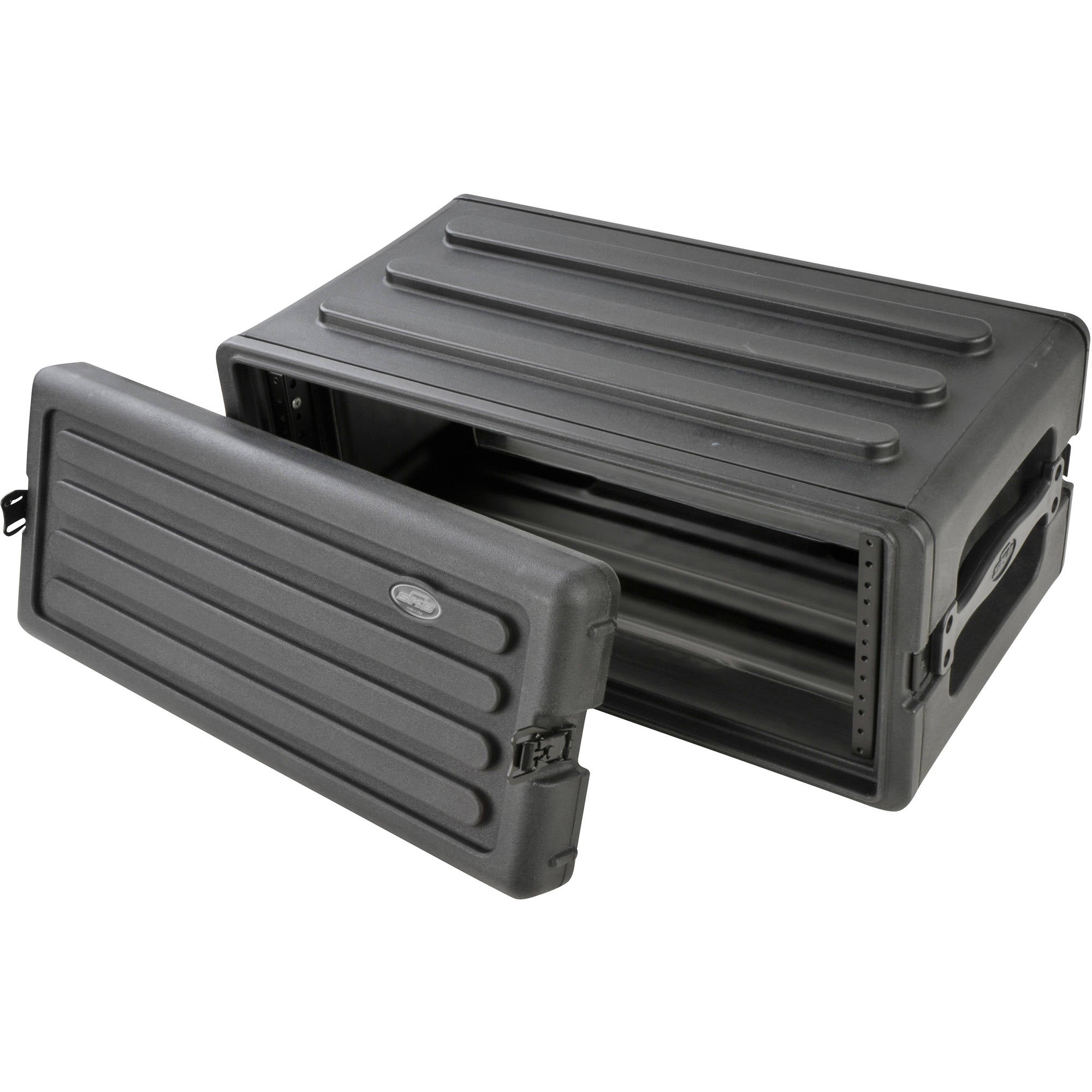 SKB 1SKB-R4S Roto-Molded Shallow Rack Case with Steel Rails (4U)