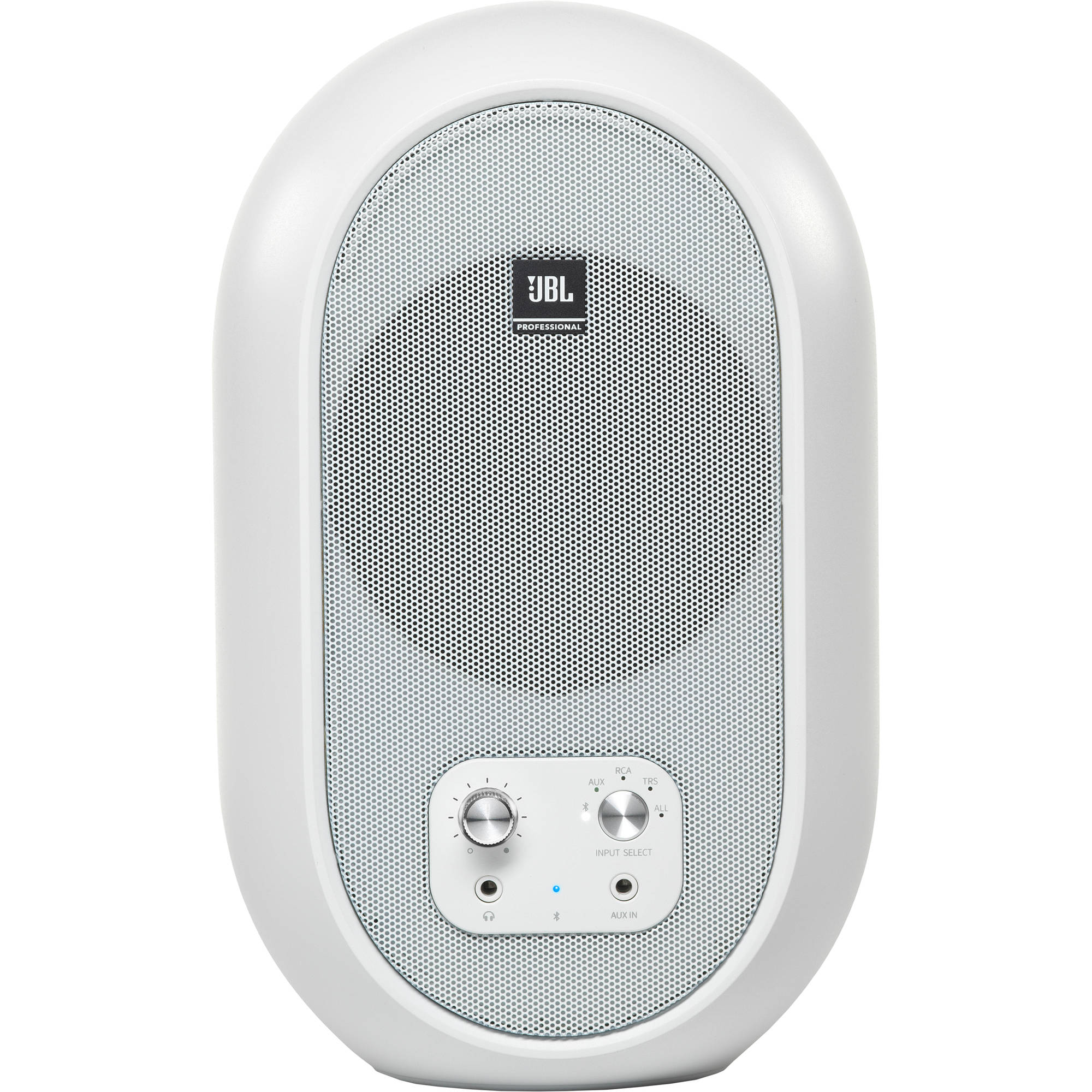 JBL 1 Series 104-BT Compact Powered Desktop Reference Monitors with Bluetooth (White Matte)