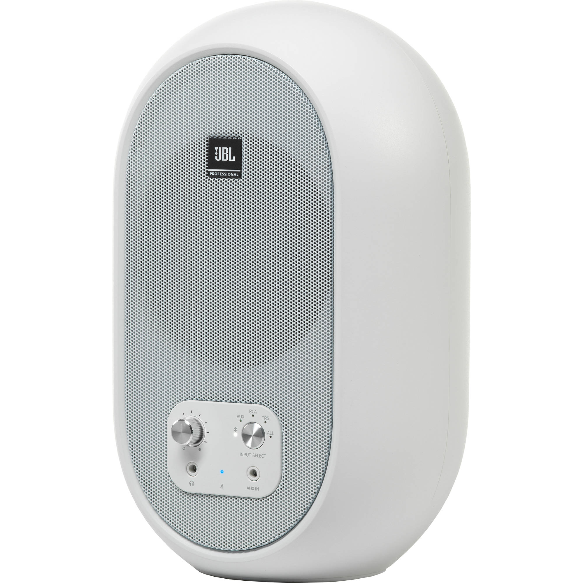 JBL 1 Series 104-BT Compact Powered Desktop Reference Monitors with Bluetooth (White Matte)