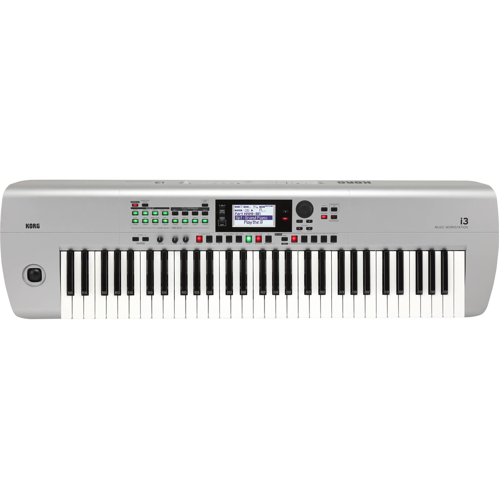 Korg i3 61-Key Music Workstation (Silver)